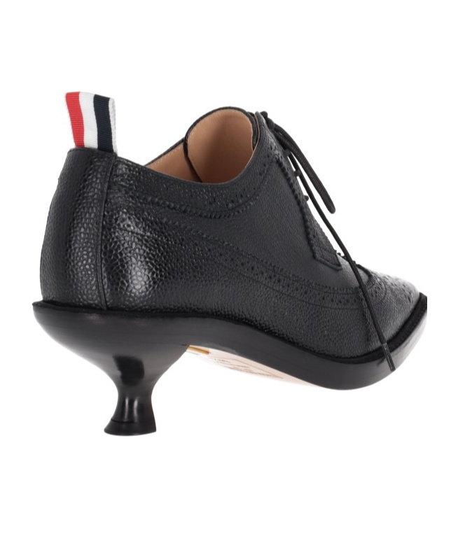 Thom Browne Longwing Brogues With Sculpted Heel In Black
