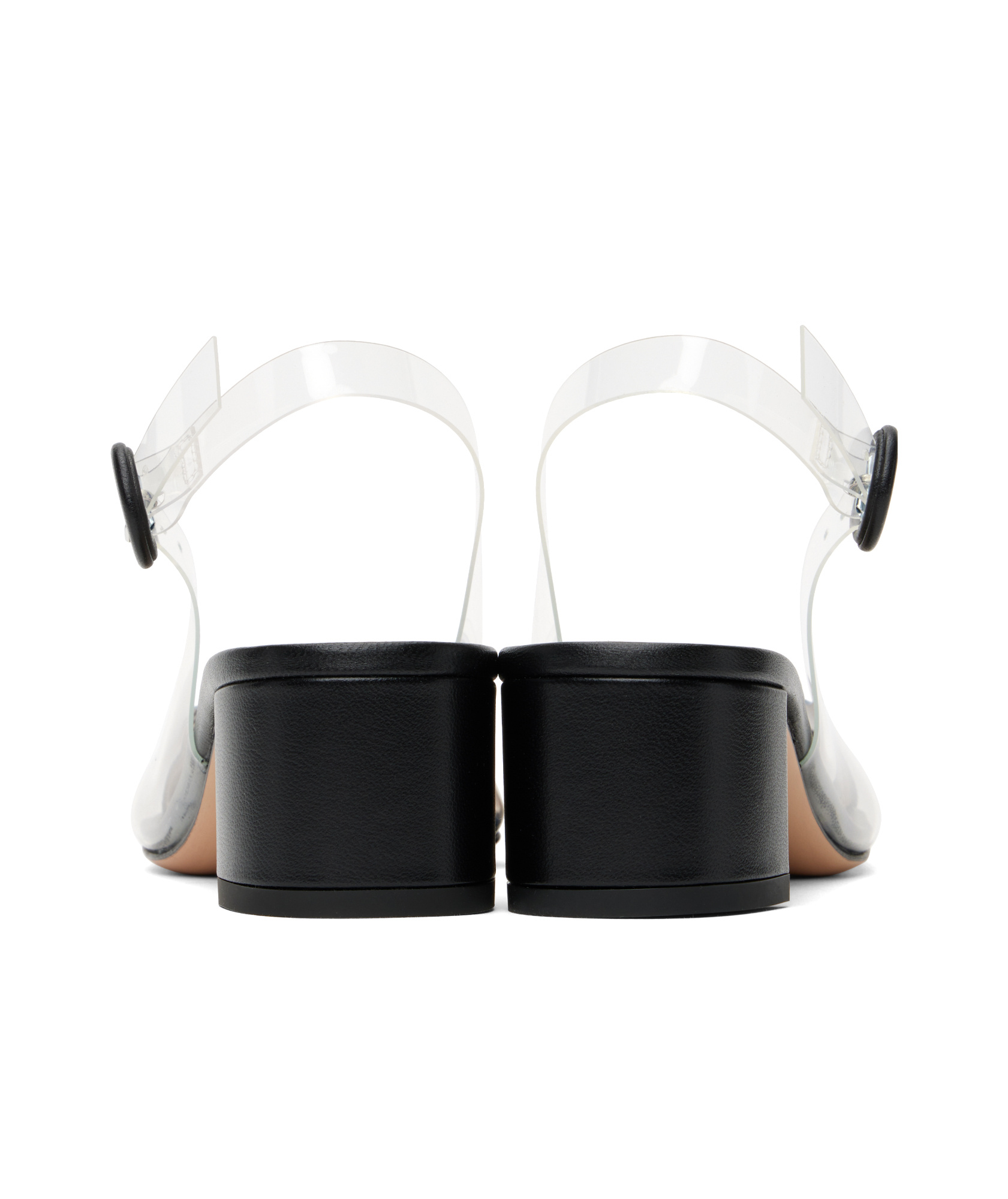 Gianvito Rossi Round Toe High Heel Sandals In White