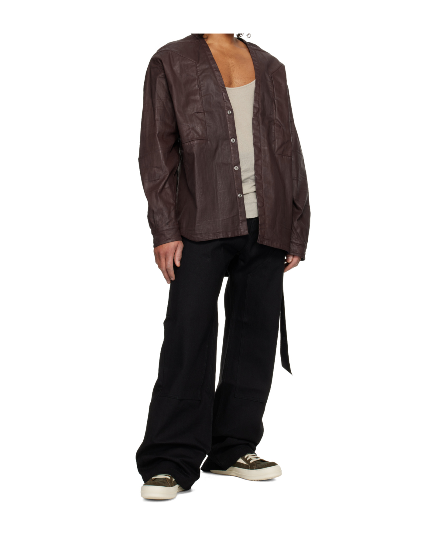 Rick Owens Drkshdw Non-stretch Wide-leg Jeans In Black