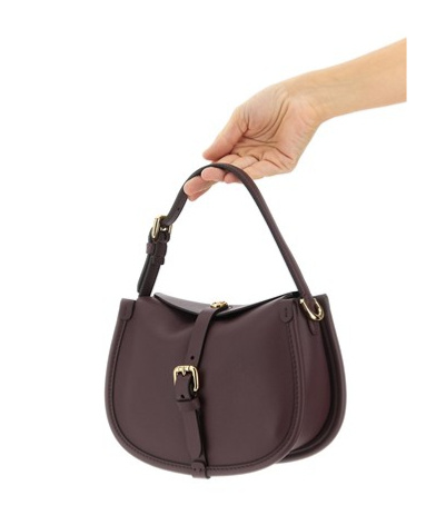 Etro Small Crossbody Bag With Adjustable Strap And Buckle Detail In Burgundy
