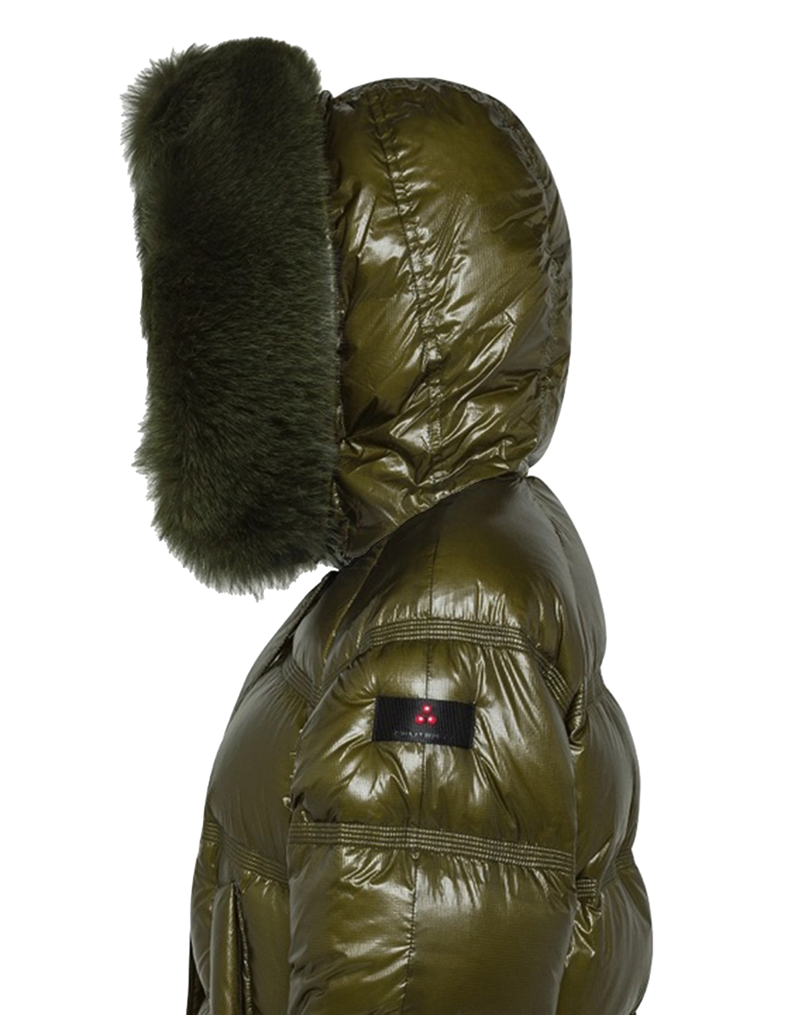 Peuterey Piumino Takan Rp Mid Fur Verde Edera In Green