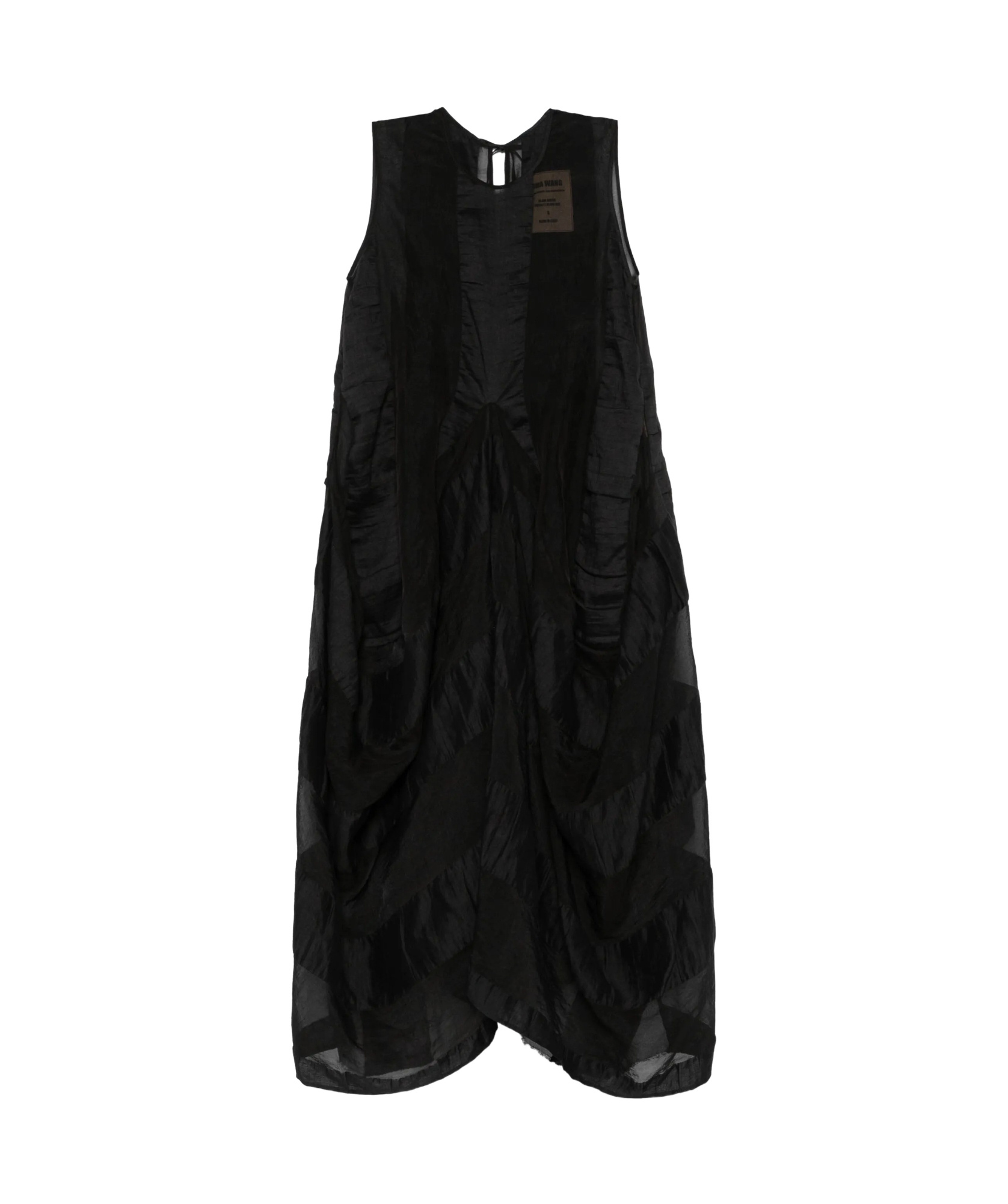 Shop Uma Wang Flared Midi Dress In Black