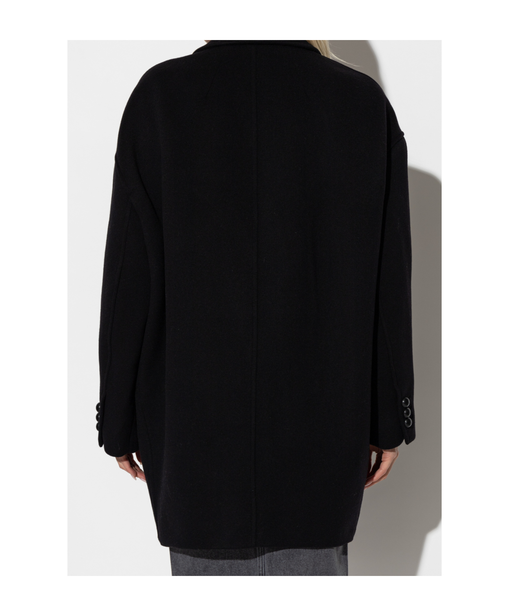 Isabel Marant Long-sleeved Coat In Black