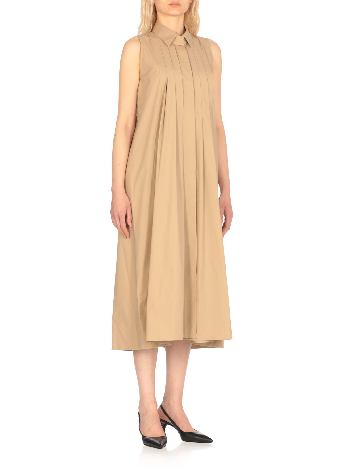 Antonelli Beige Cotton Dress
