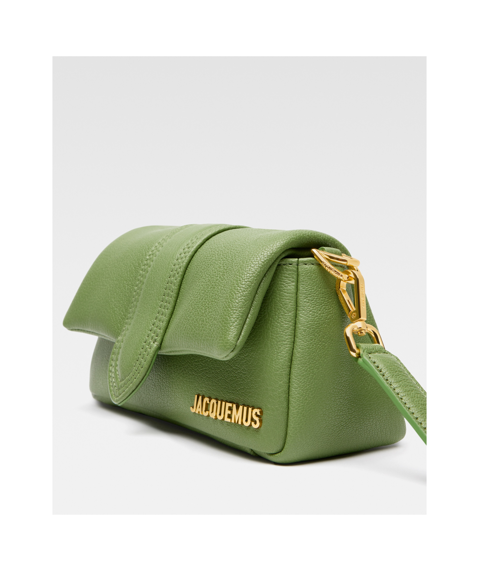 Jacquemus Mini Puffed Flap Bag In Green