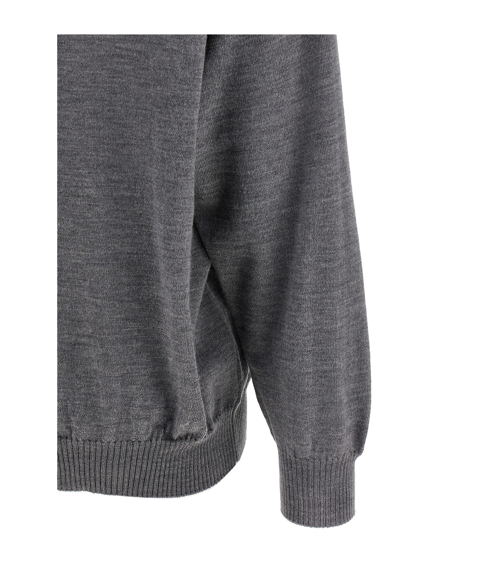 Moschino Crew Neck Graphic Print Intarsia Sweater In Gray