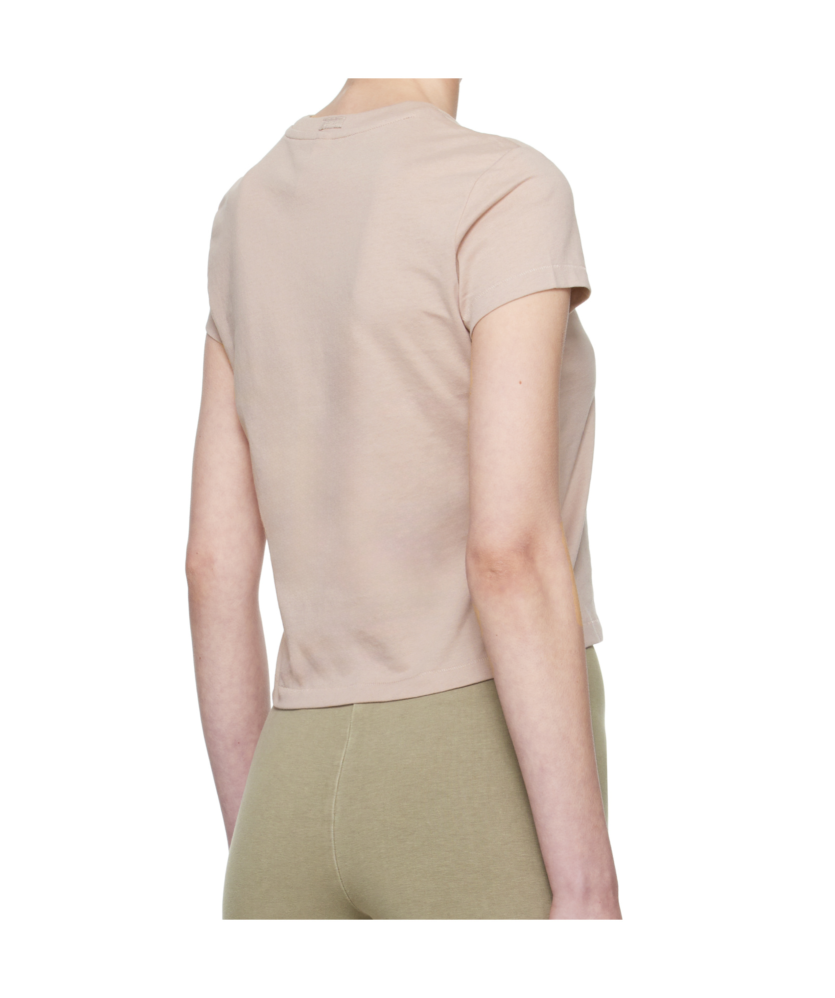 Skims Short Sleeve T-shirt In Light Brown
