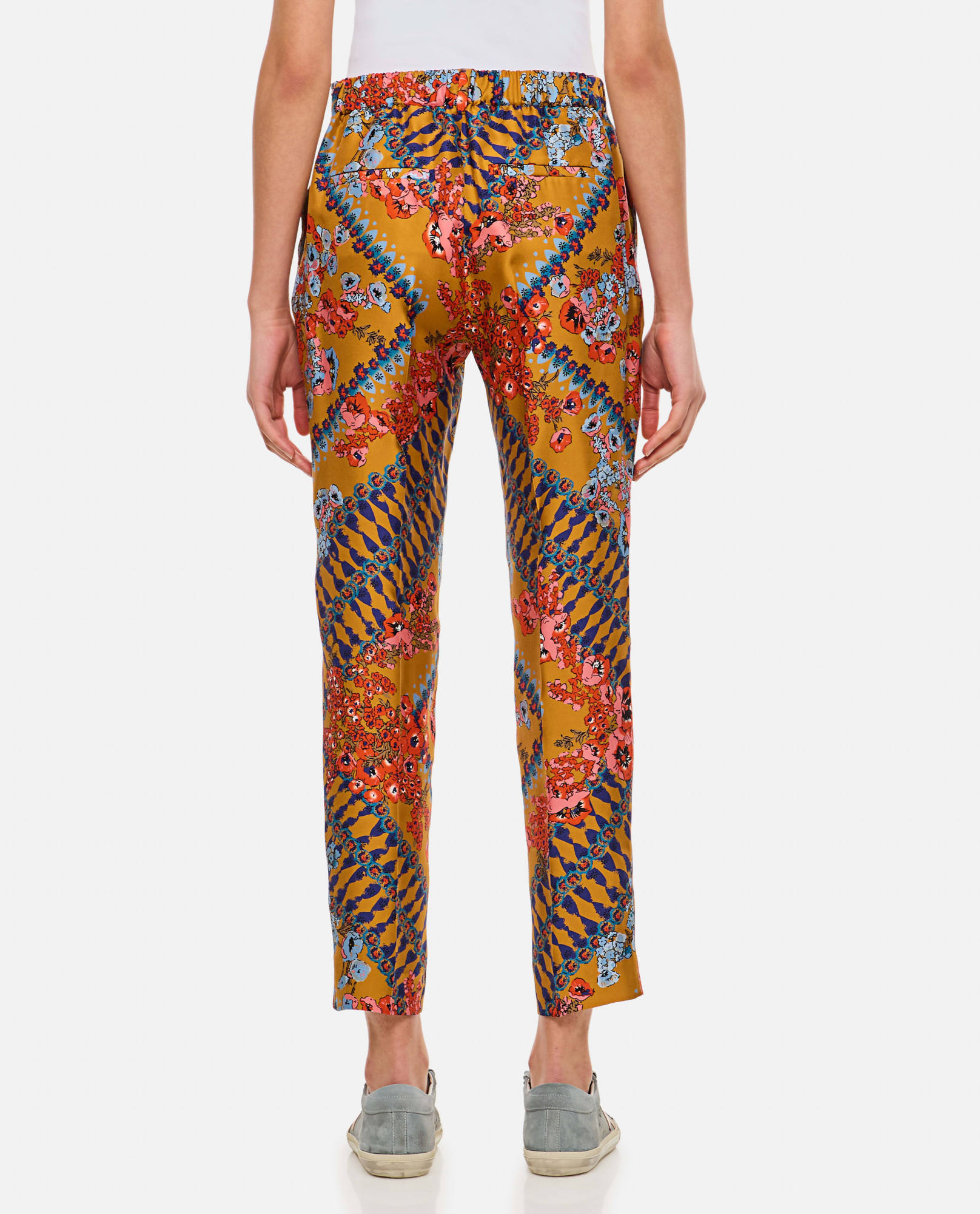 Alberto Biani Belt Loops Slacks In Multicolor