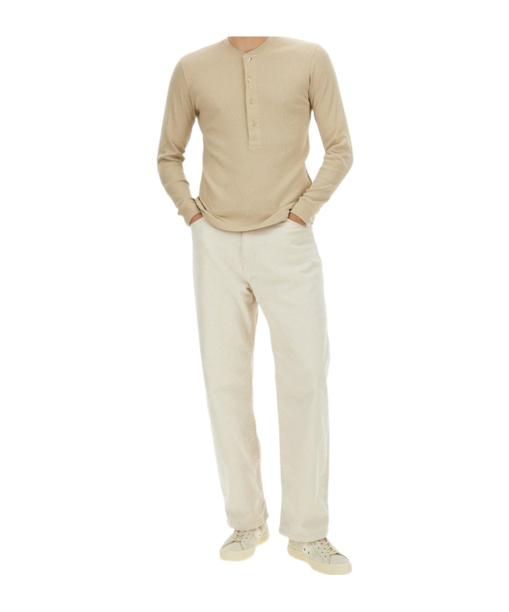 Shop Tom Ford Fine-ribbed Logo Embroidered T-shirt In Nude