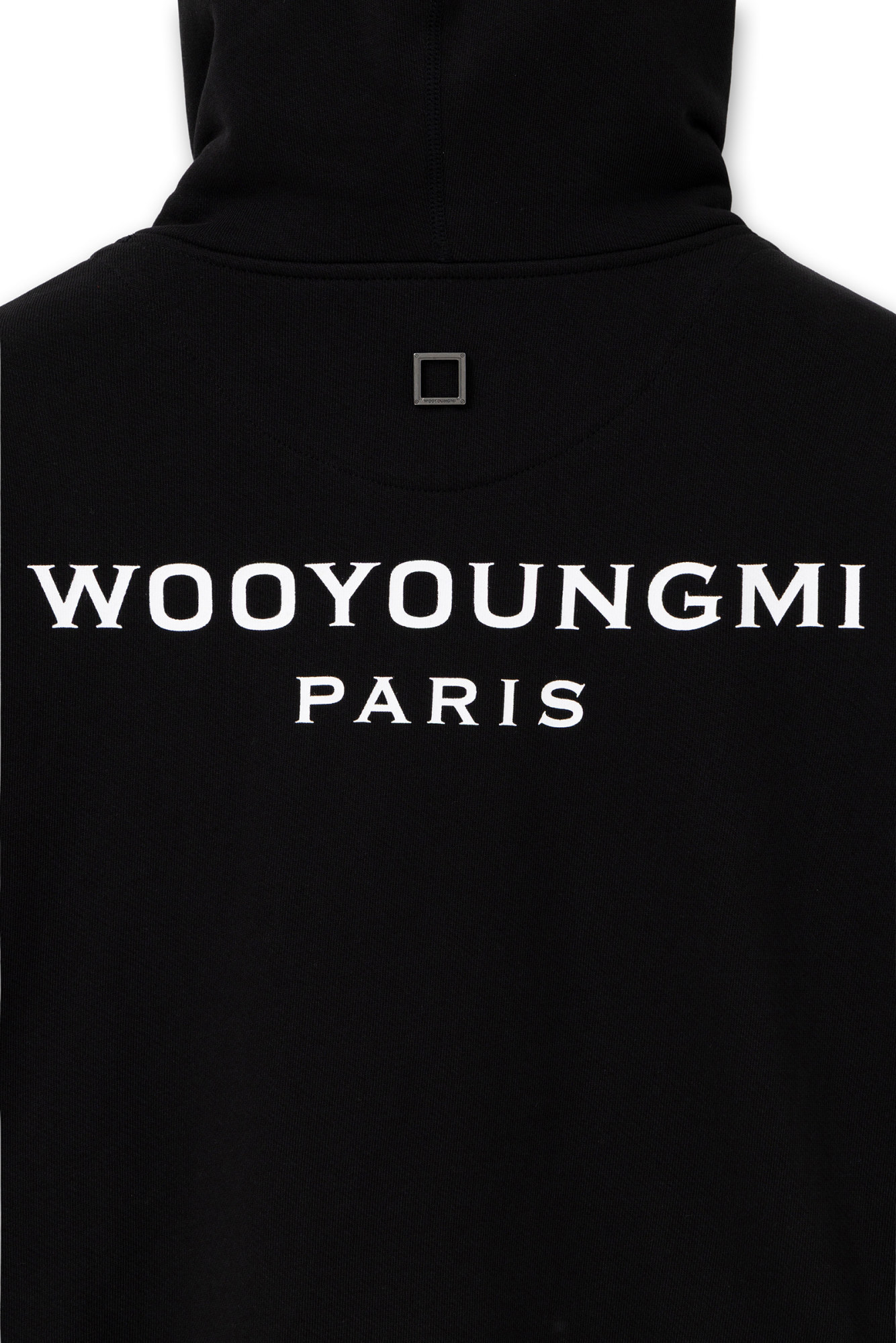 Wooyoungmi Logo Hooded Sweatshirt In Black
