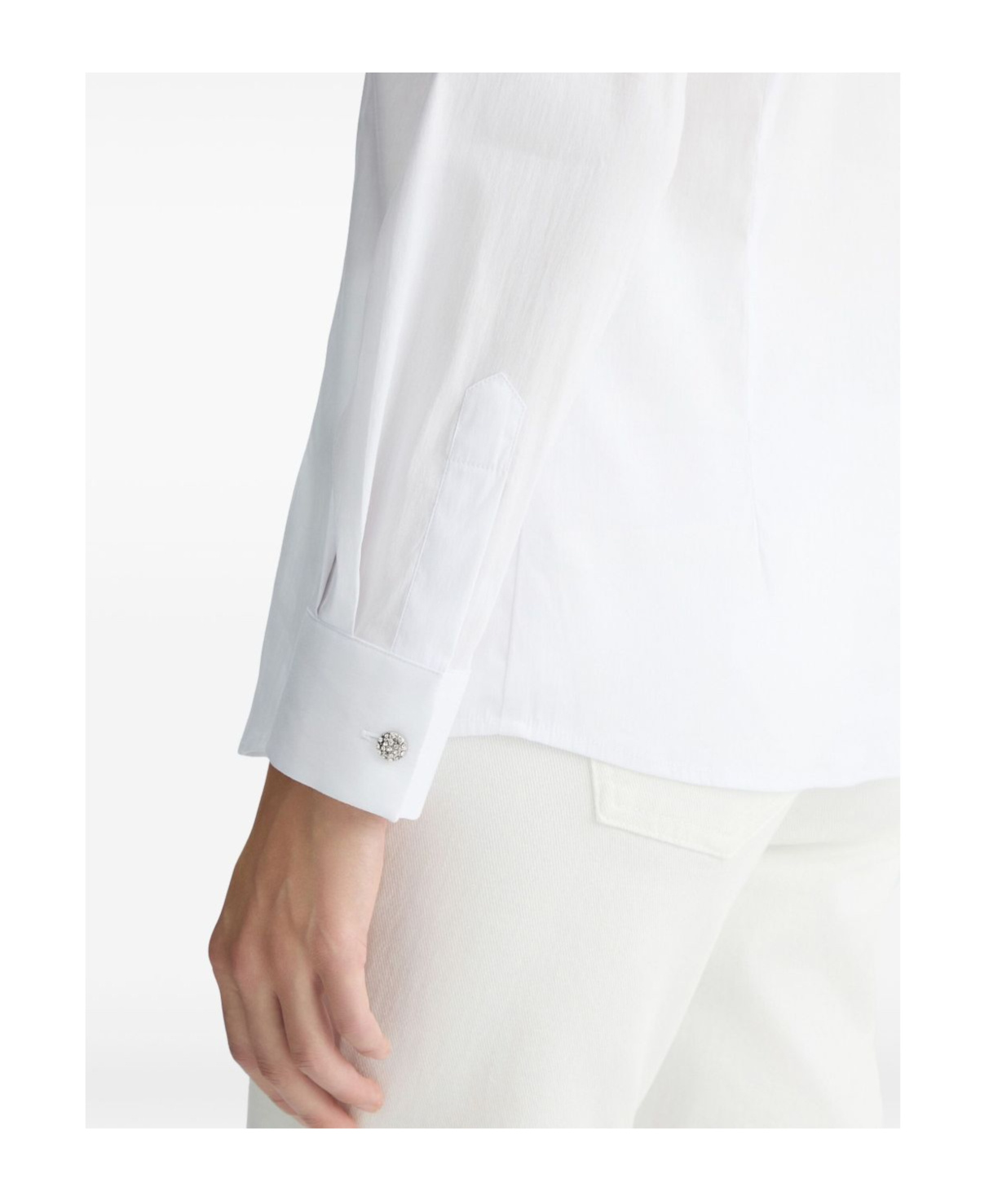 Liu •jo Liu Jo Tailored White Shirt With Flap Pockets