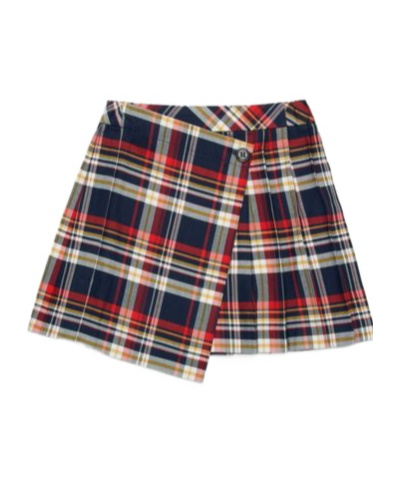 Max & Co Checked Cotton Skirt In Multicolor