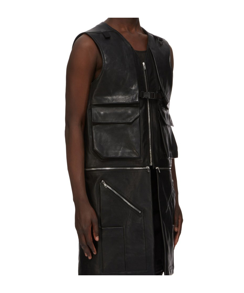 Rick Owens Sleeveless Vest In Black