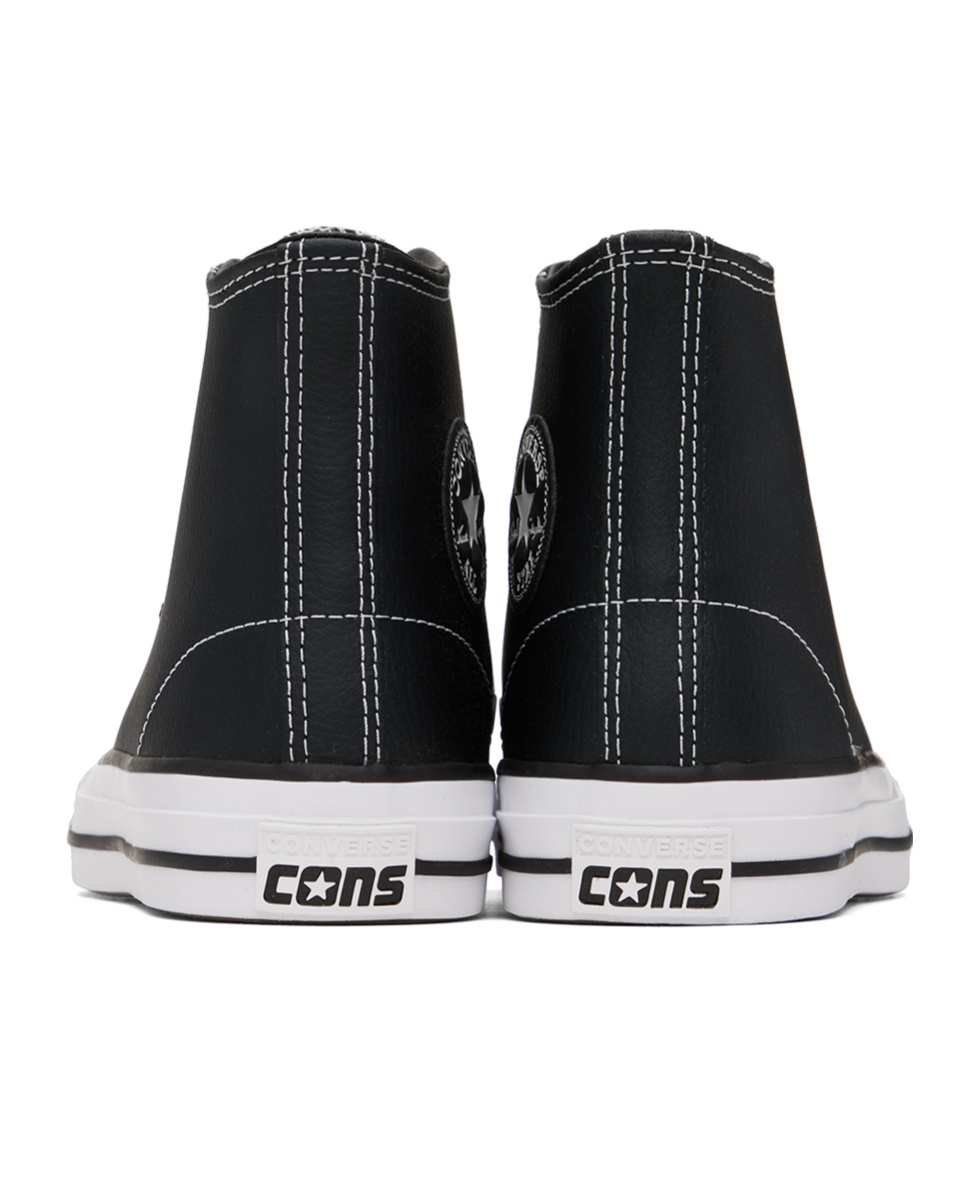 Converse Round Head Strapped High-top Casual Sneakers In Black