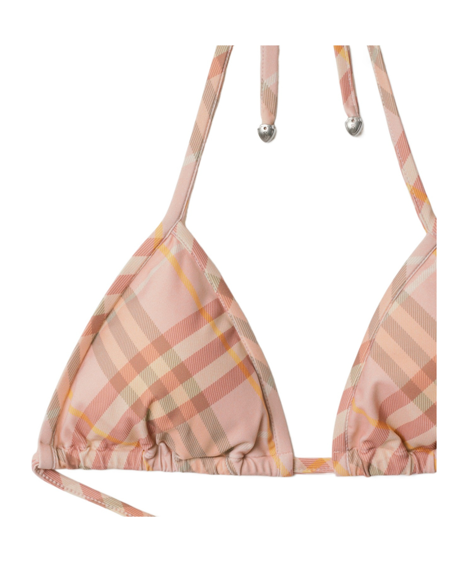 BURBERRY CHECK PATTERN BIKINI TOP