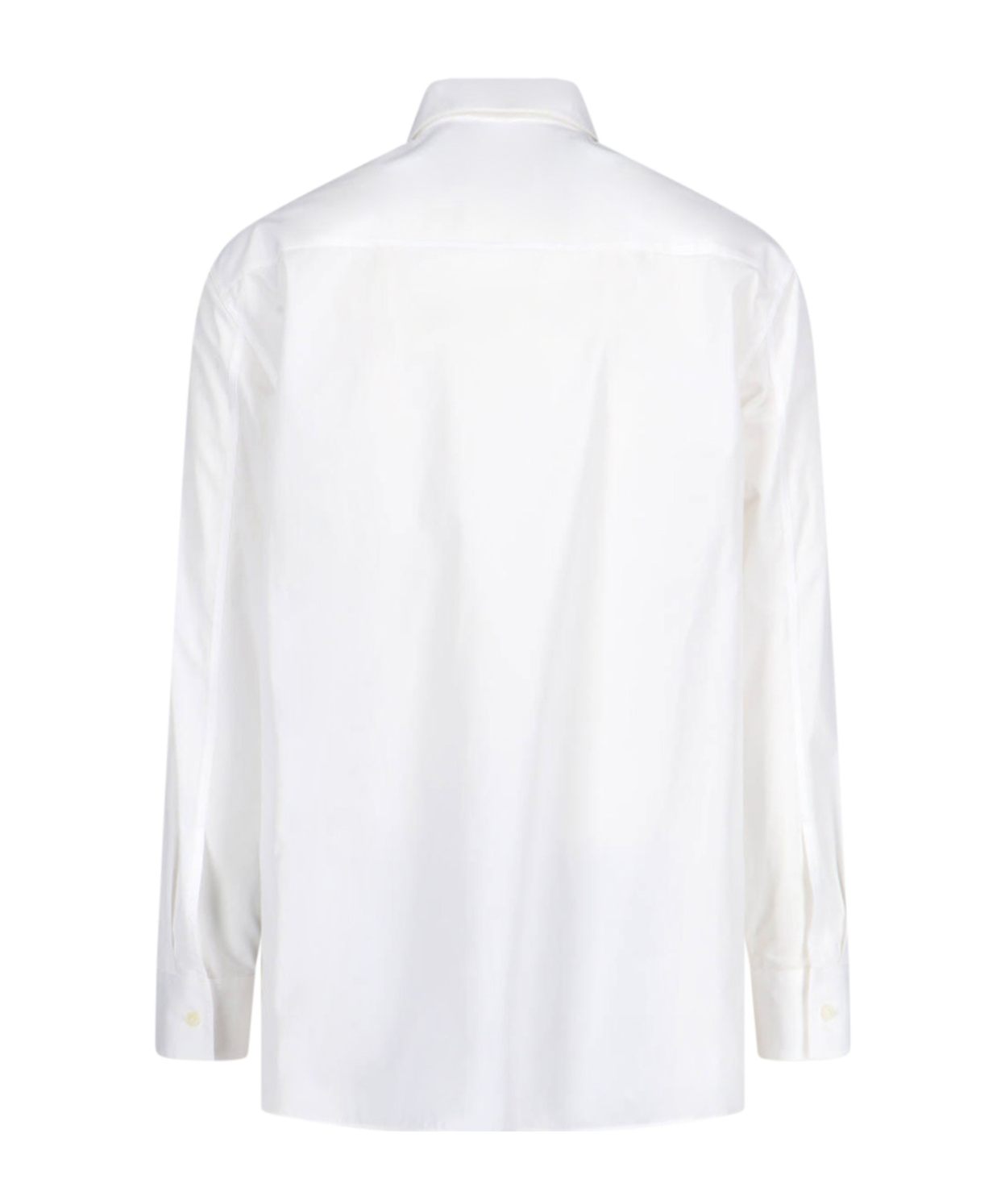 Jil Sander Tailored Button-down Shirt With Cuffed Sleeves In White