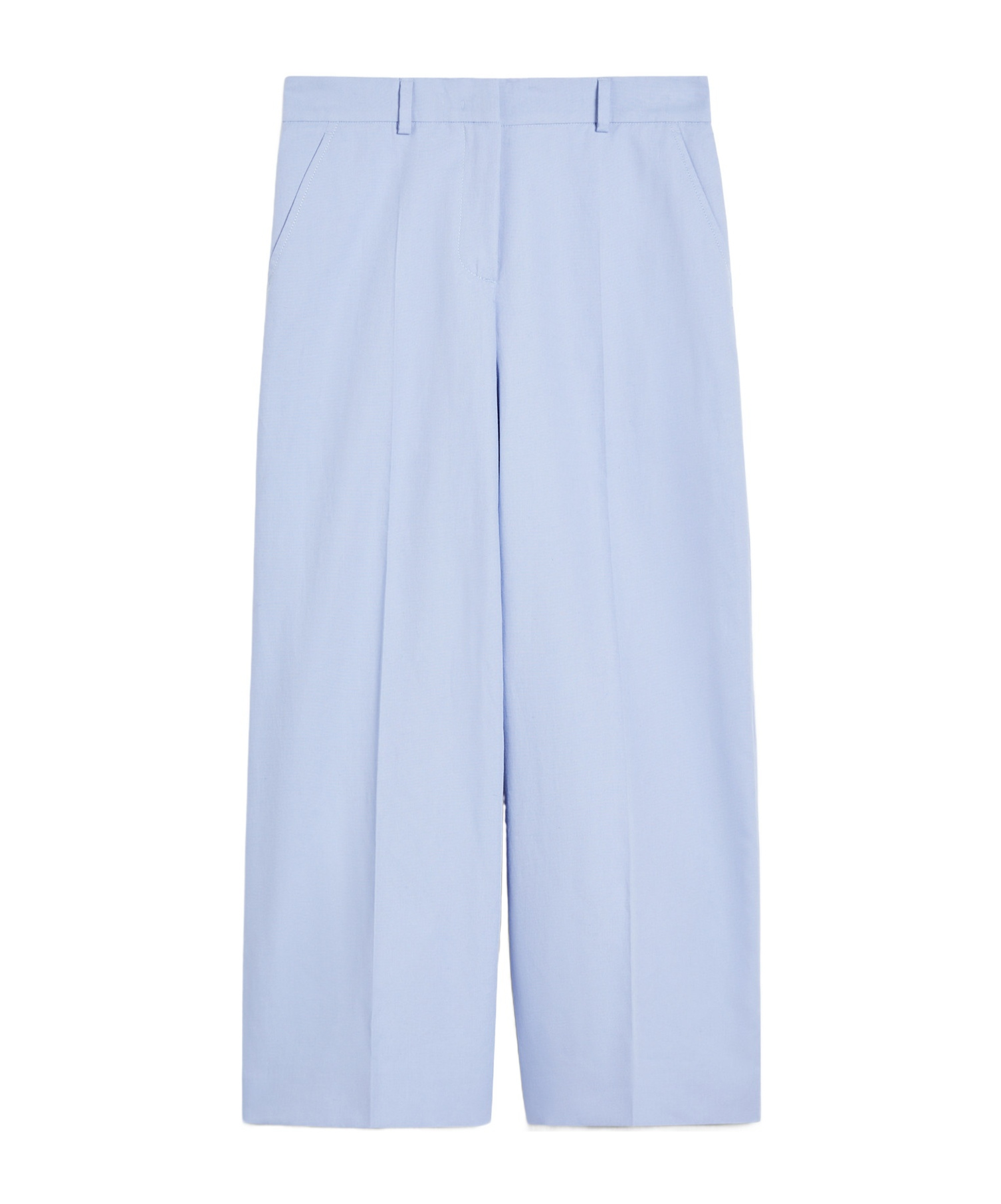 Weekend Max Mara Belt-loop Casual Pants In Blue