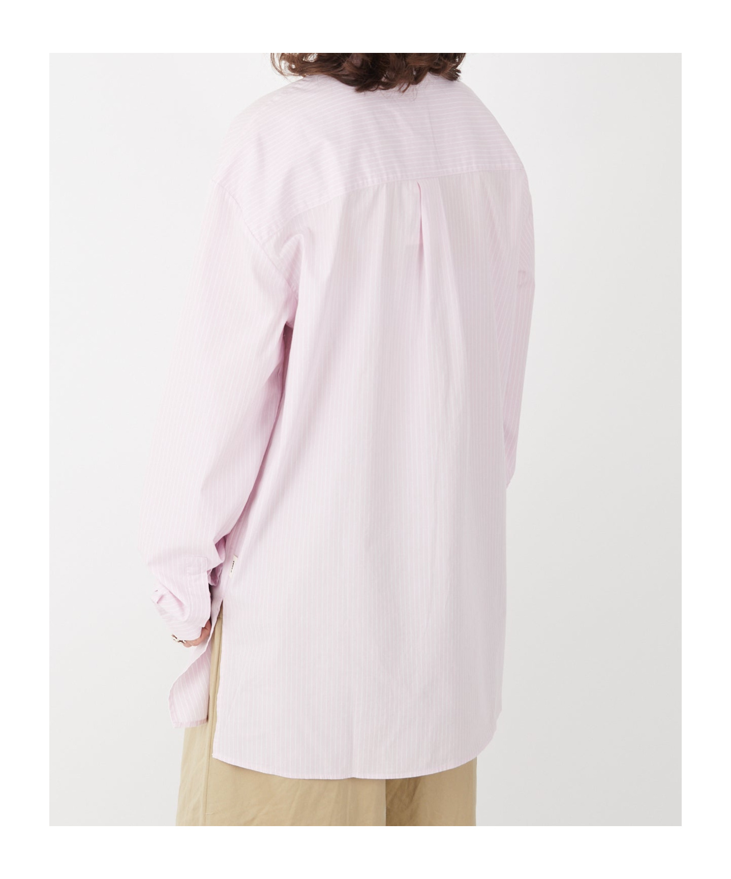 Tekla Loose Long Pajama Shirt In Pink