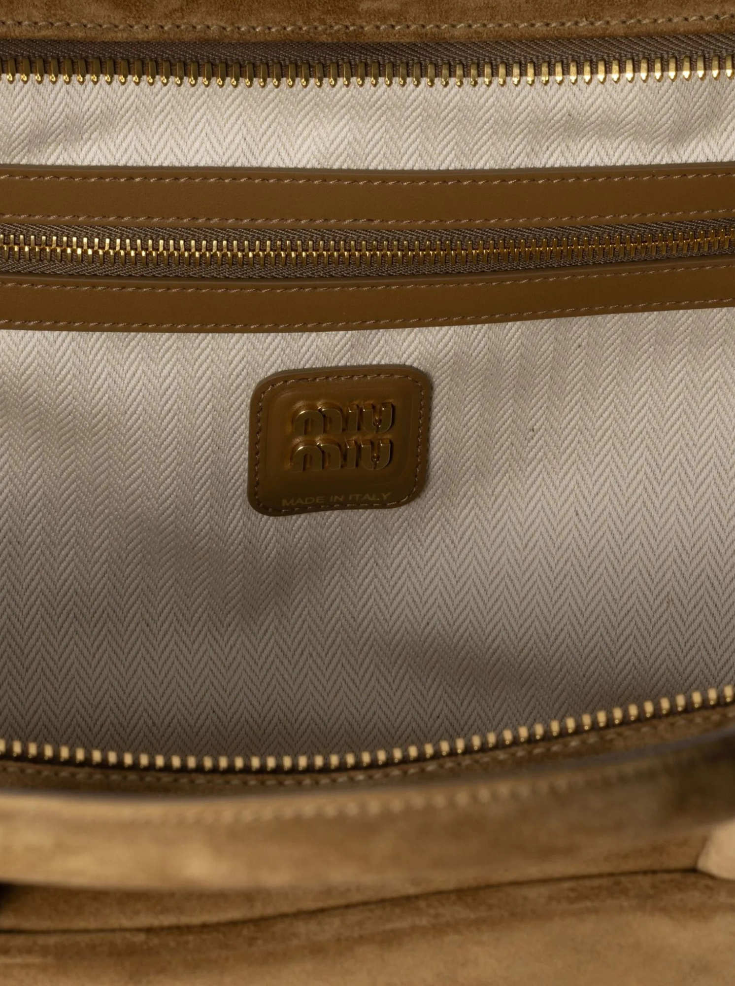 Miu Miu Suede Beau Top-handle Bag In Brown