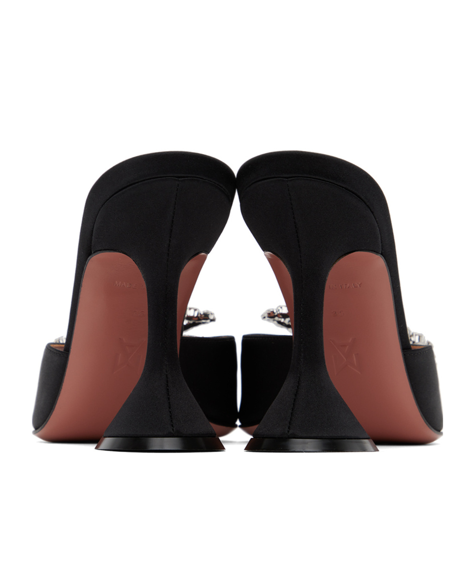 Shop Amina Muaddi Rosie High-heeled Sandals In Black