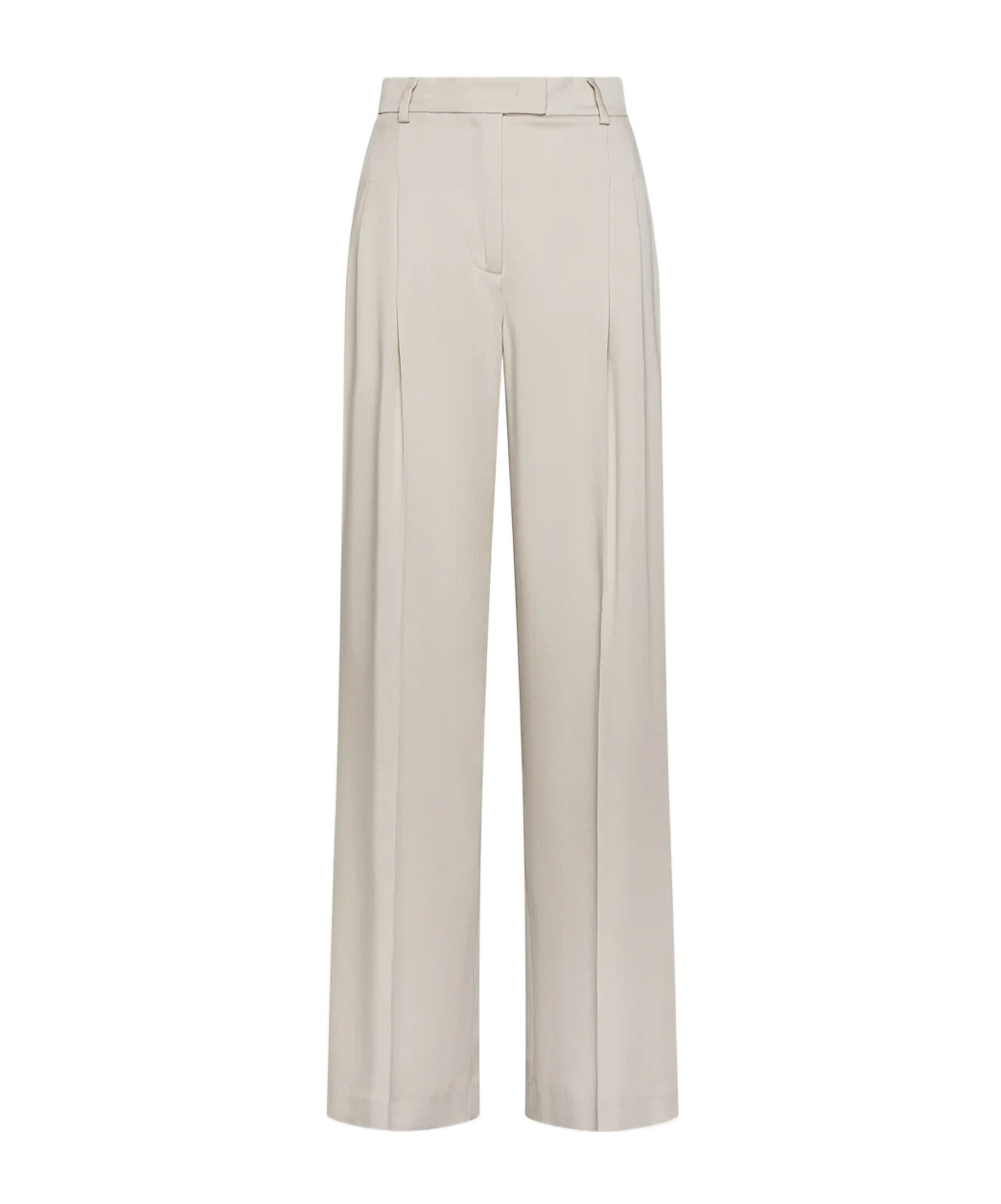 Seventy Wide Pants With Double Dart In Gabardine In White