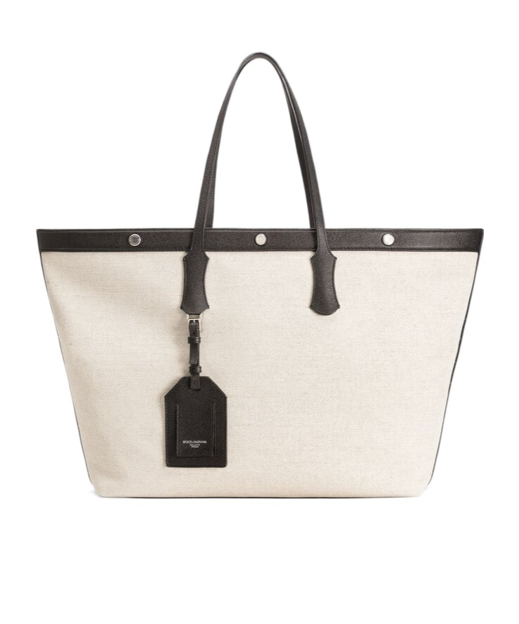 Dolce & Gabbana Atene Shopper Bag In White
