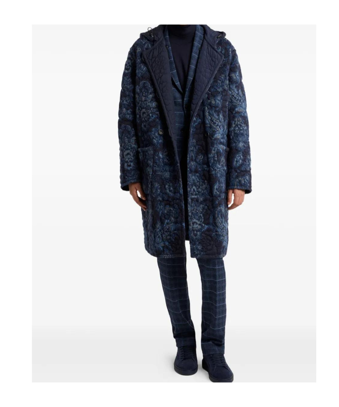 Etro Inspect Standard Trousers In Blue