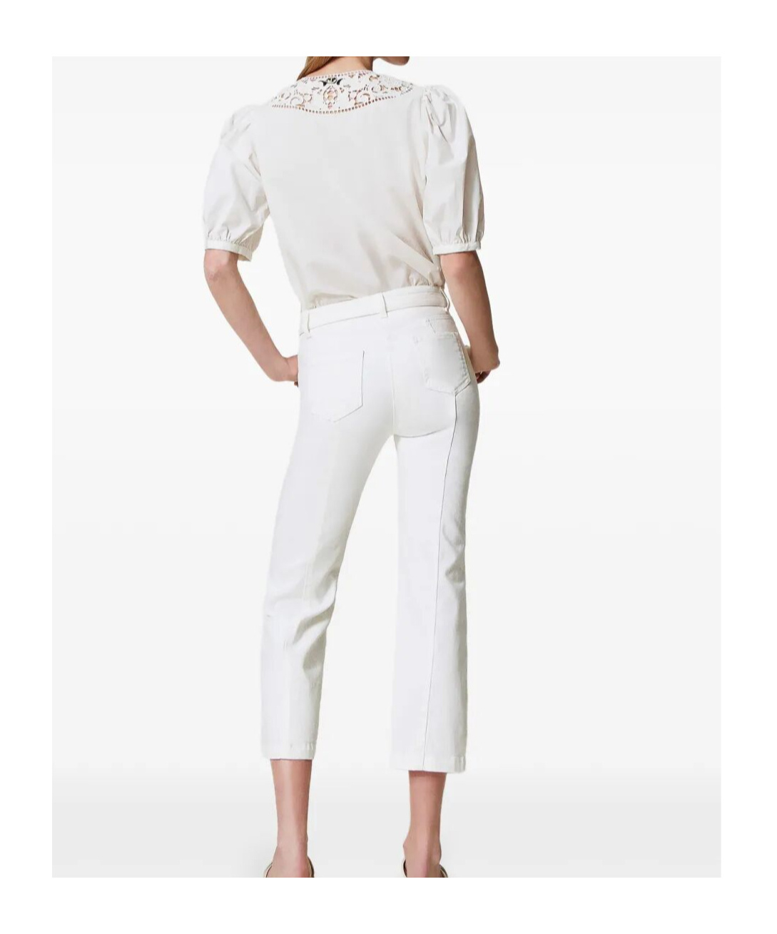 TWINSET BELTED TROUSERS