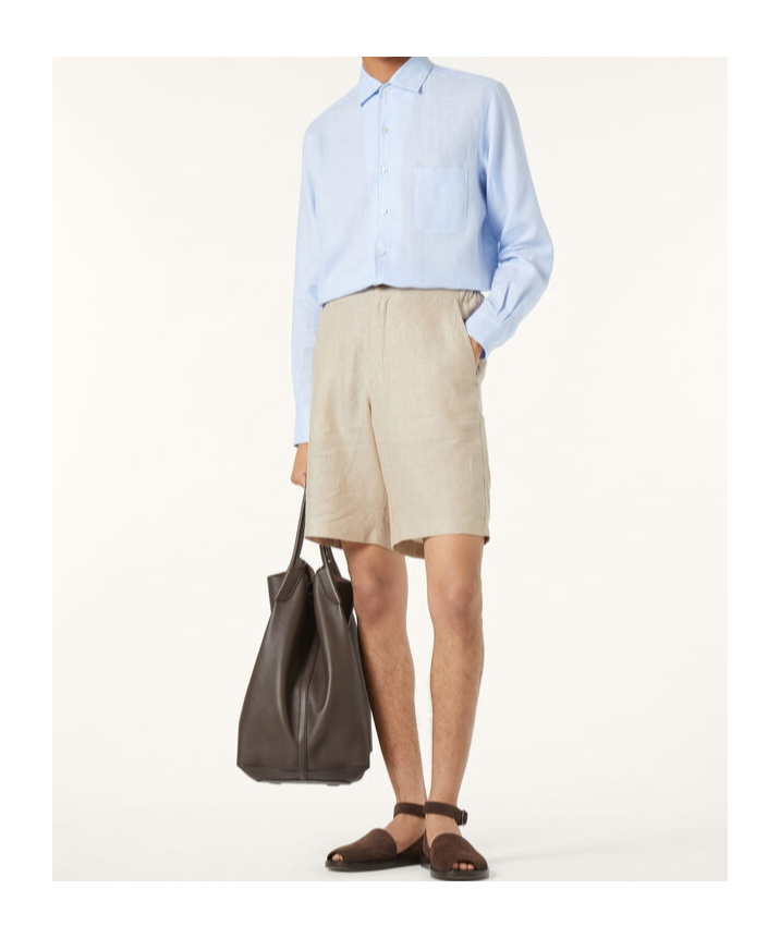 Loro Piana Light Blue-grey Shirt In Blue
