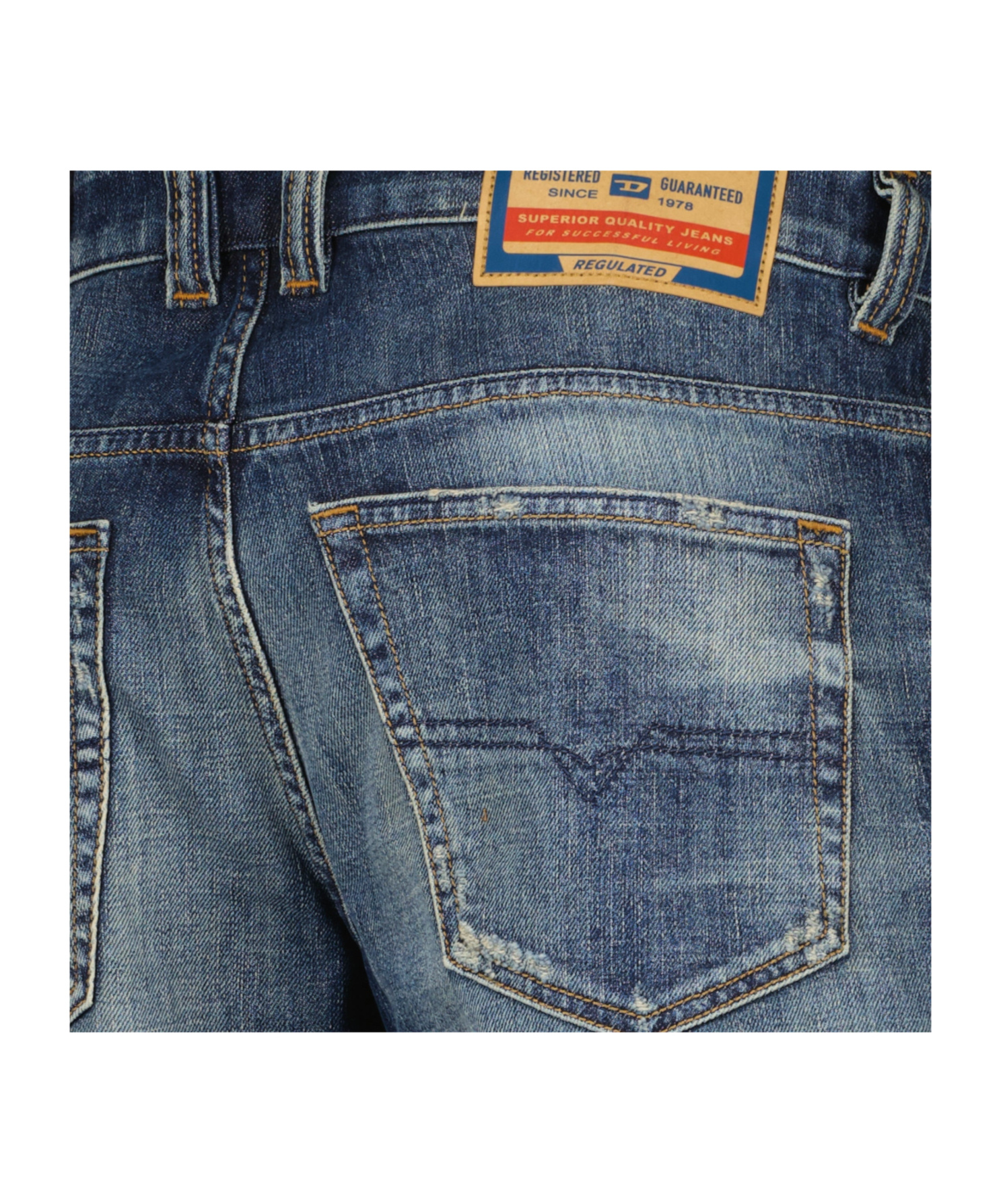 Diesel D-vyl 1993 Faded Bootcut Jeans In Blue