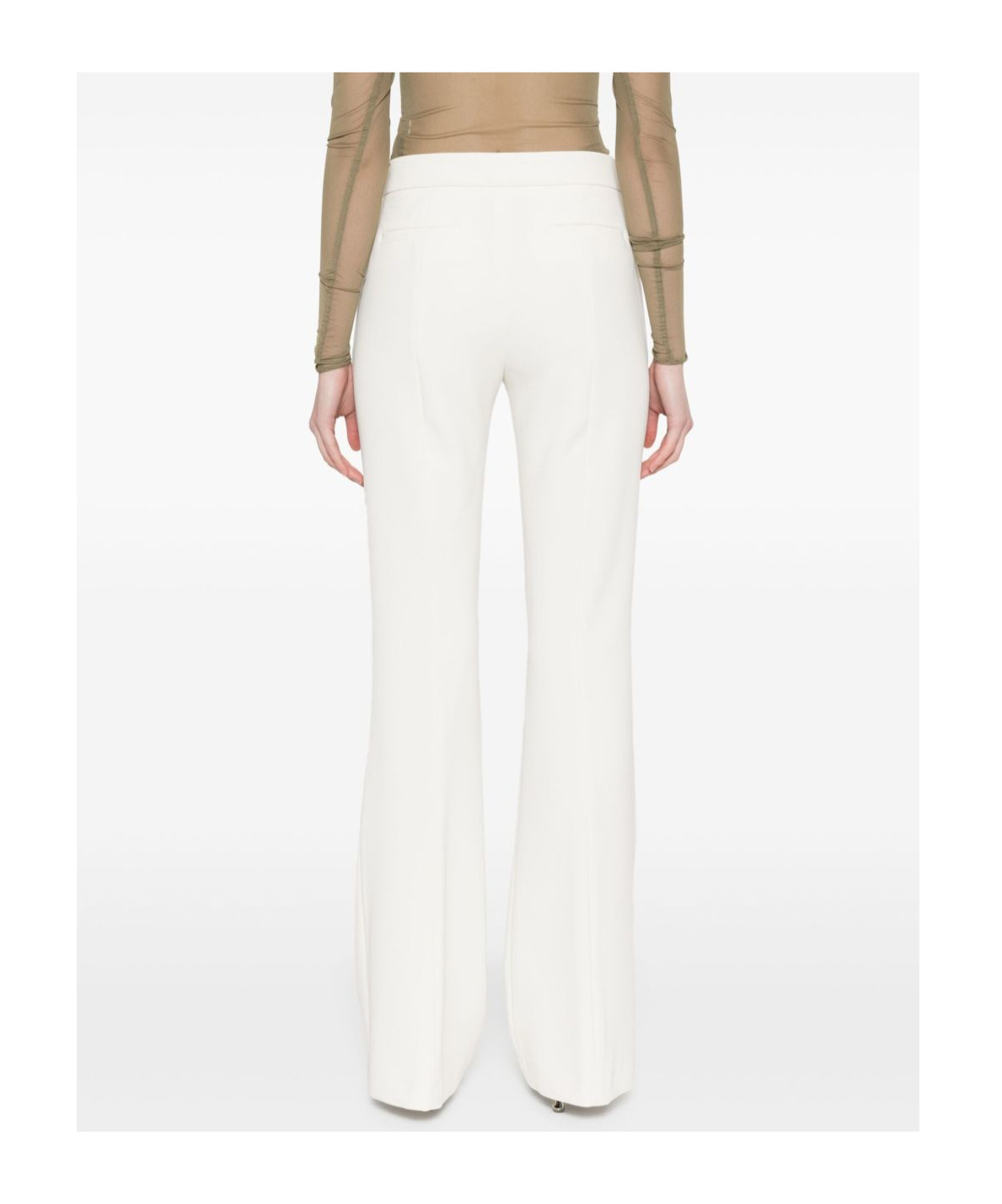 Blugirl Wide Leg Trousers With Button And Zip Fastening