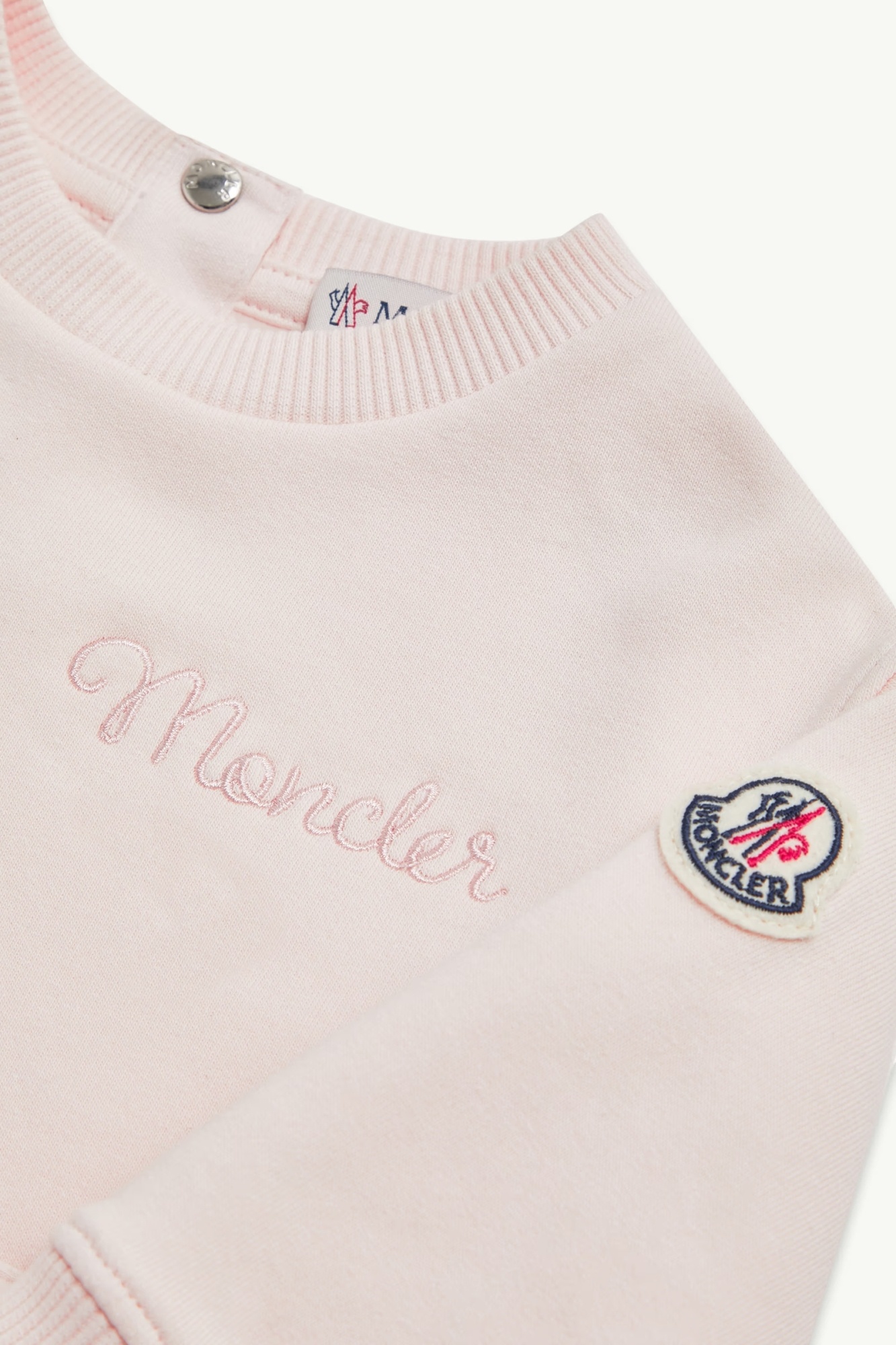 Moncler Long Sleeve Sweater Dress In Pink