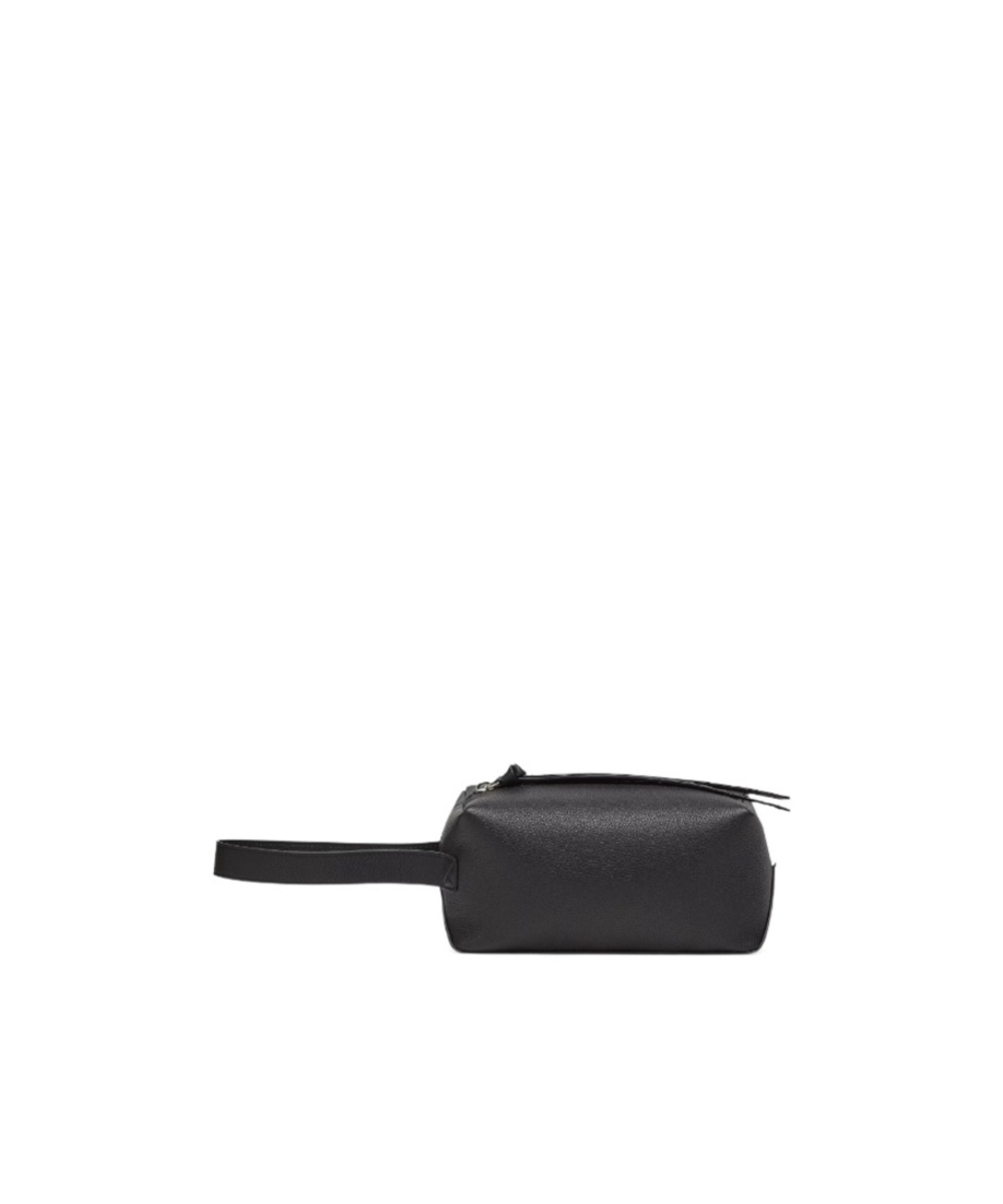 Shop Fendi Black Leather Toiletry Case