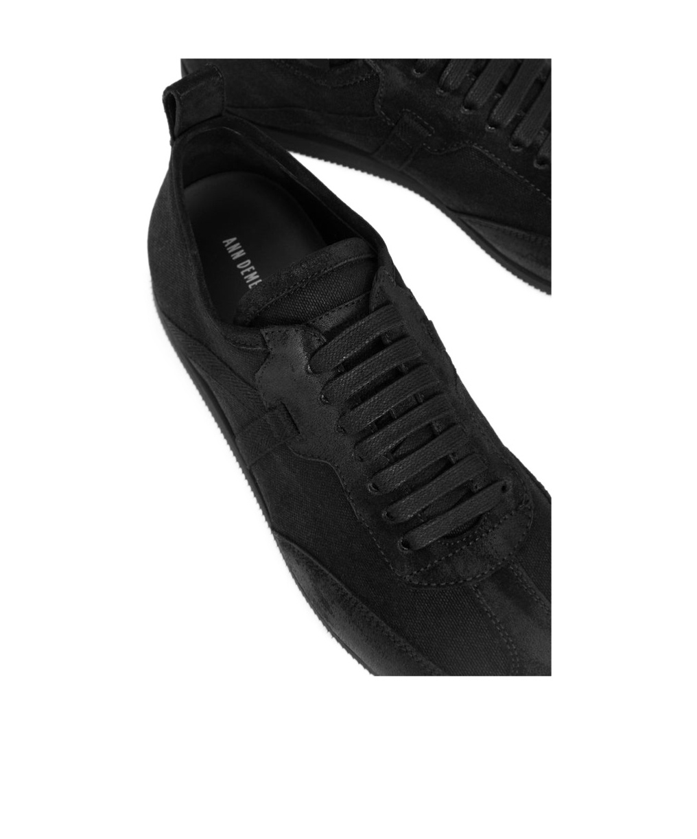 Ann Demeulemeester Black Siru Low-top Boxing Sneakers In Black