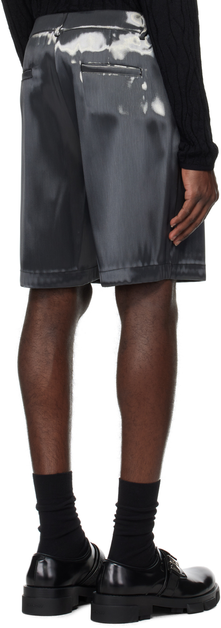 Heliot Emil Belt Loop Shorts In Gray L