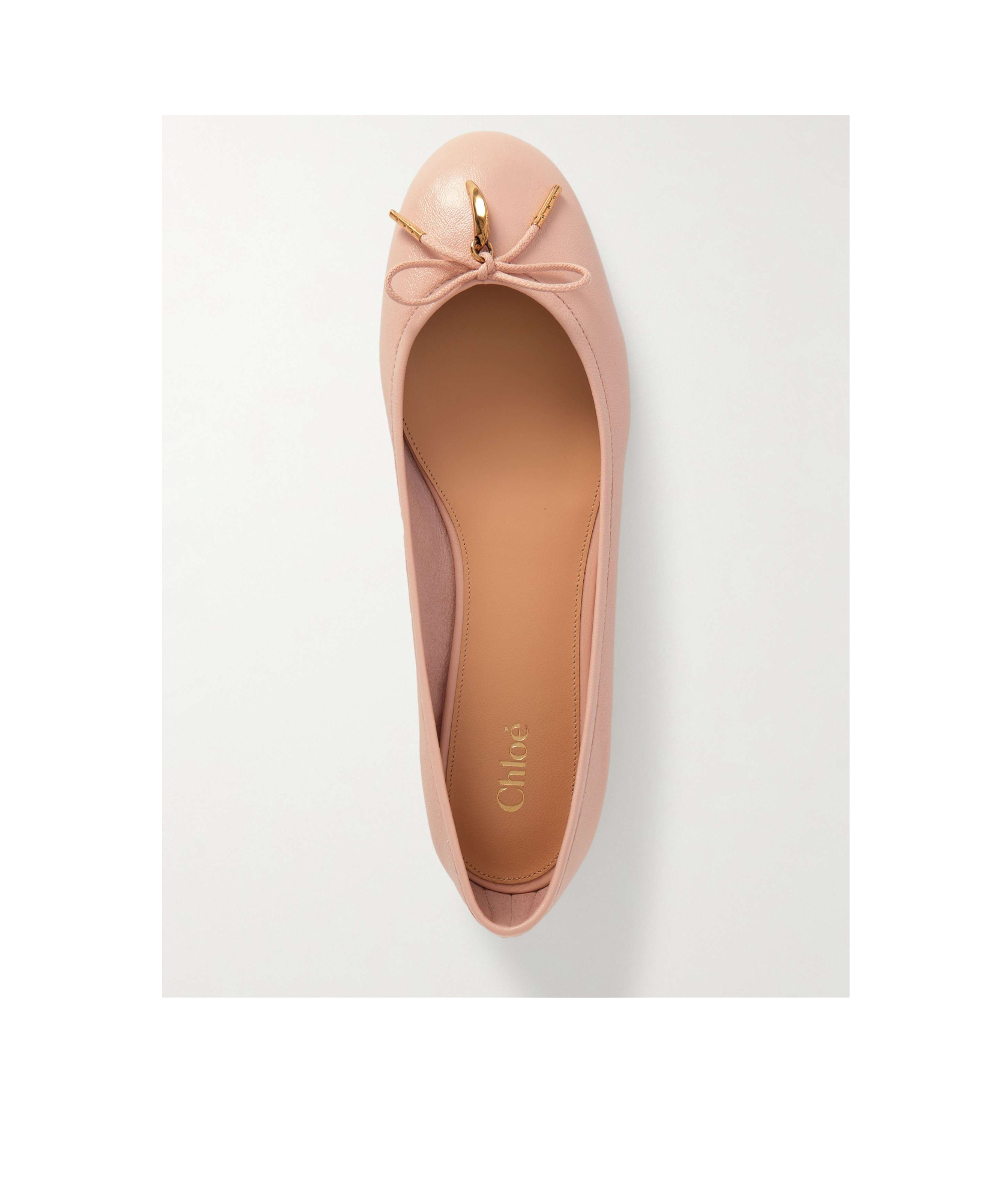 Chloé Iris Leather Ballerina Flats In Multi
