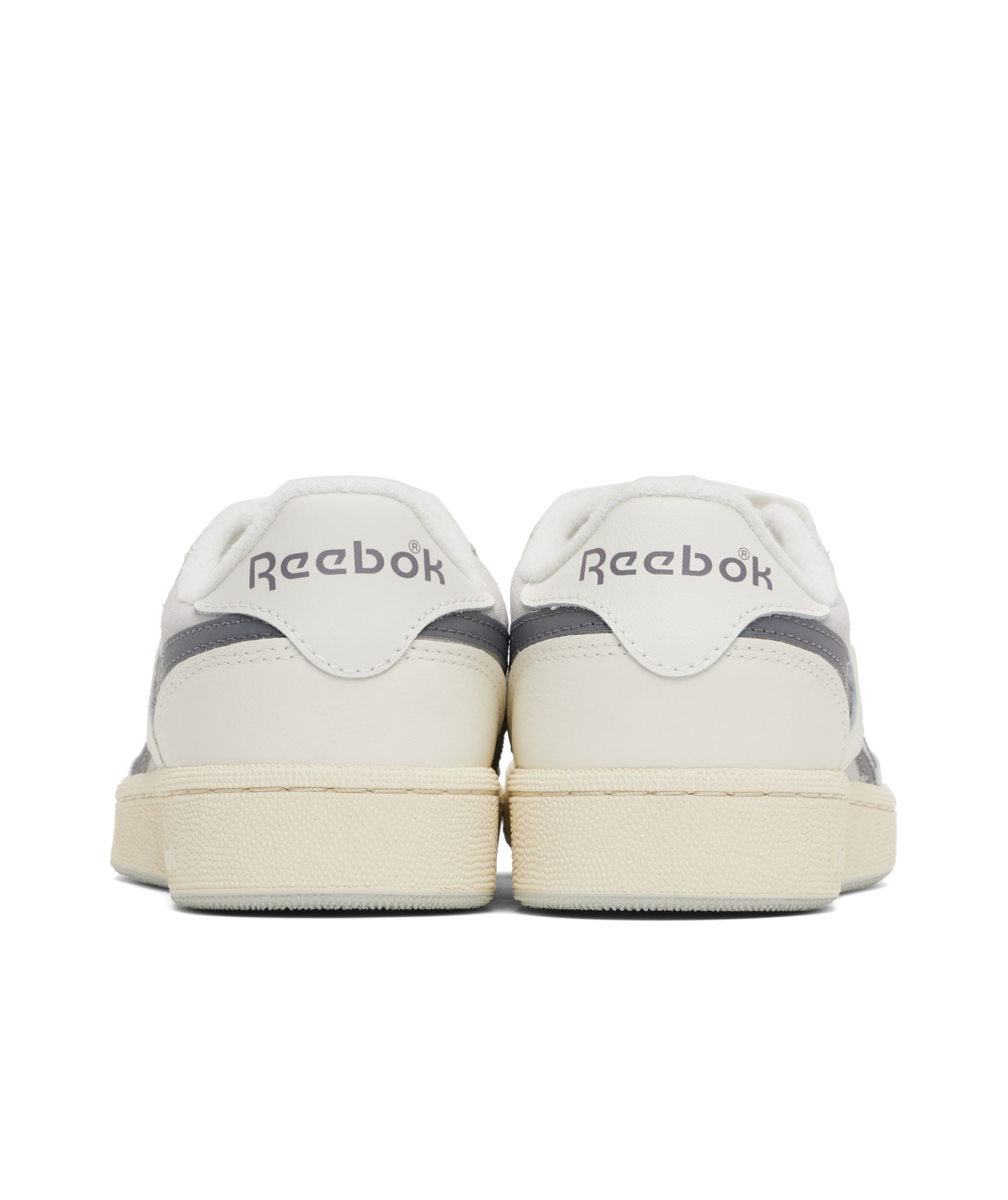 Reebok Off-white & Gray Club C Revenge Vintage Ii Sneakers In Gray