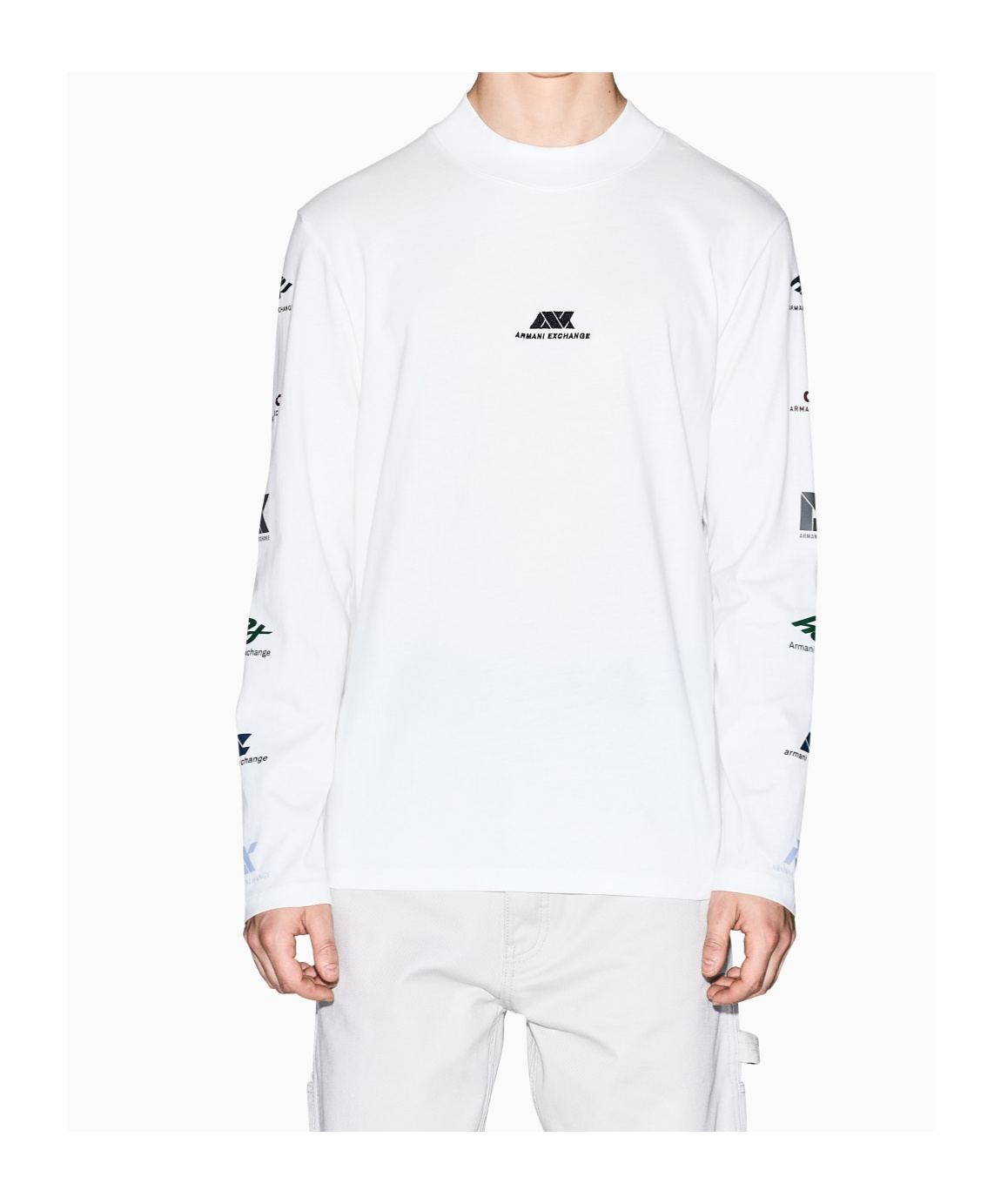 Armani Exchange Long Sleeve T-shirt In White