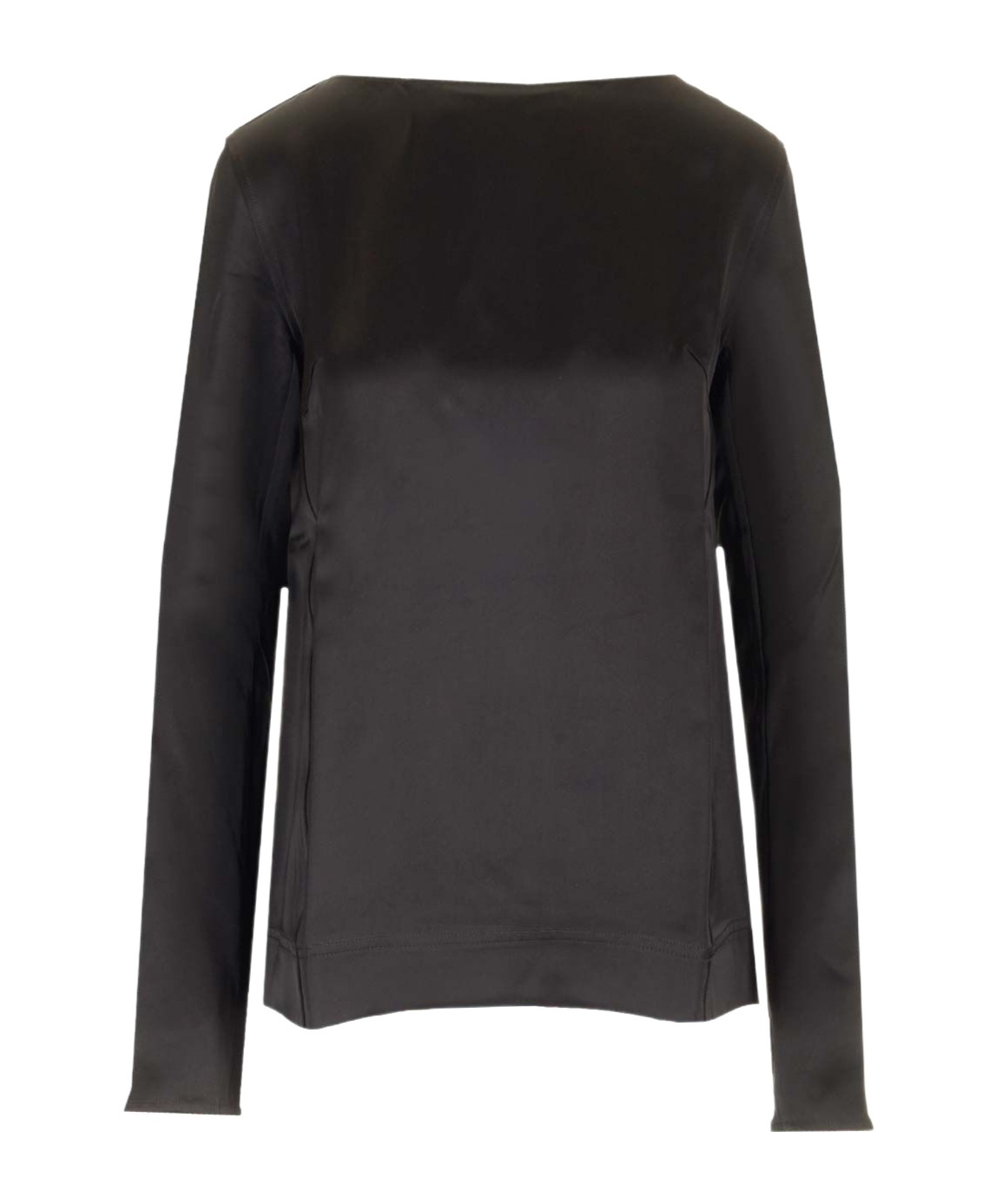 Totême Satin Top In Black
