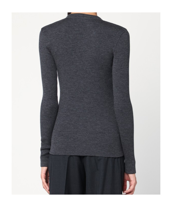 Brunello Cucinelli Long Sleeve Sweater In Black
