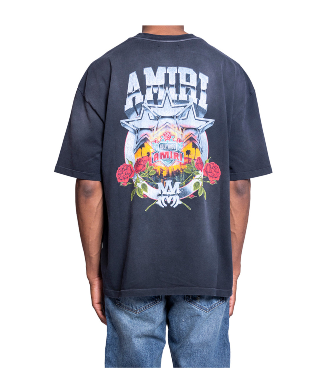 Amiri Short-sleeved T-shirt In Blue