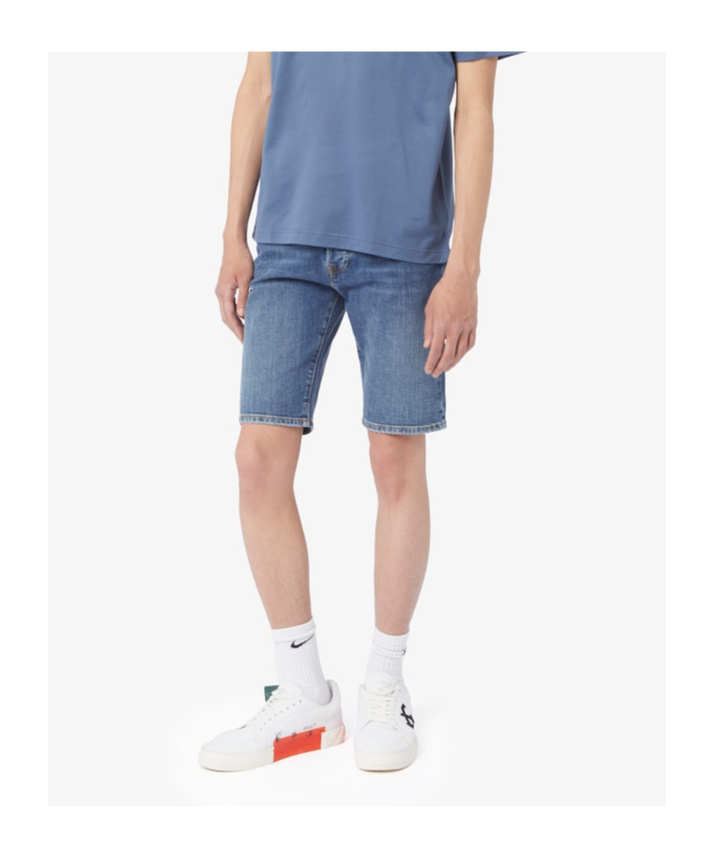 Roy Rogers Belt-loop Denim Shorts In Multicolor