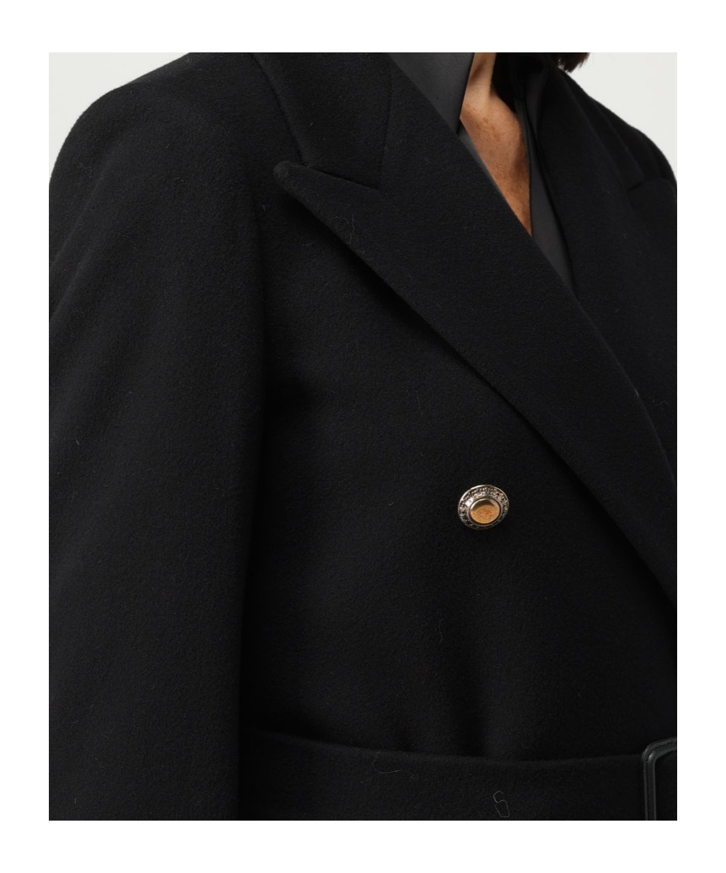 Tagliatore Double-breasted Coat In Black