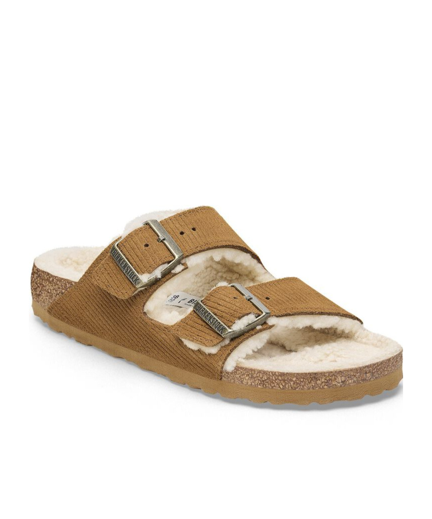 Birkenstock Round Head Slippers In Brown