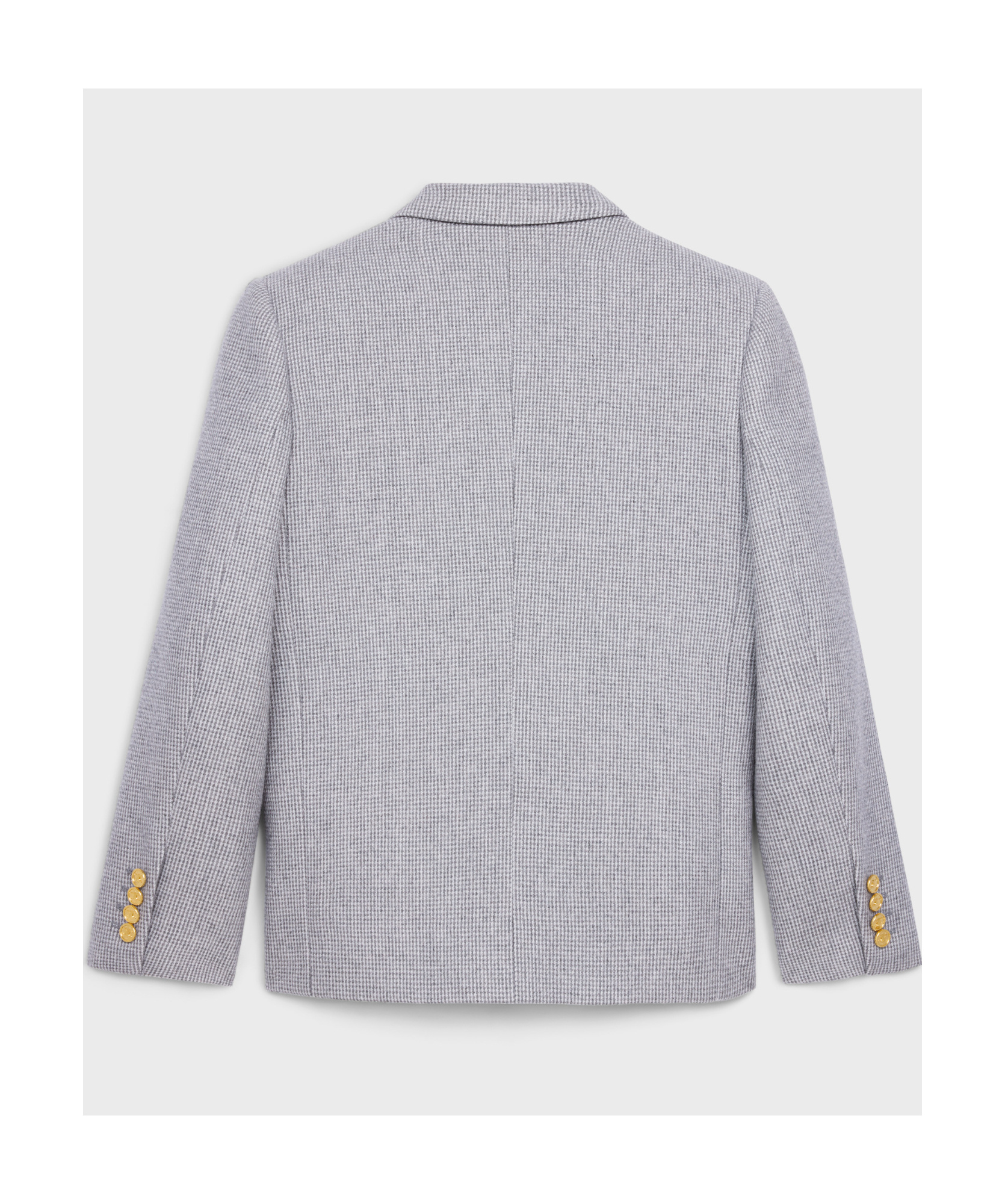 Shop Celine Sorbonne Jacket In Cashmere Natté In Gray