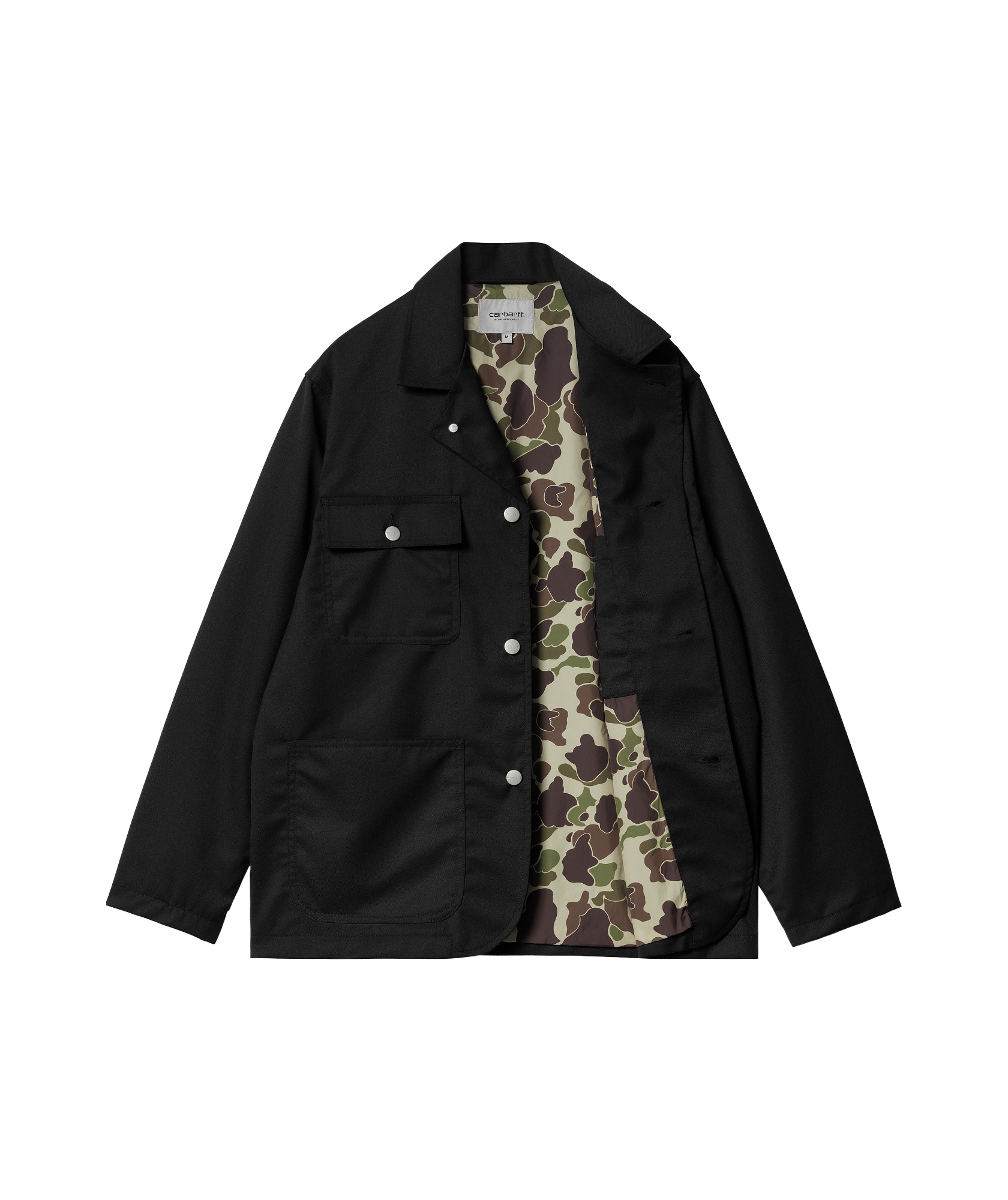 Carhartt Long-sleeved Casual Jacket In Black