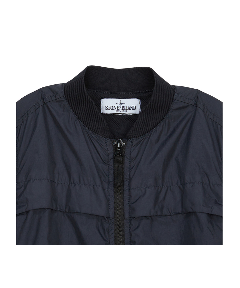 Stone Island Compass-badge Bomber Jacket In Blue