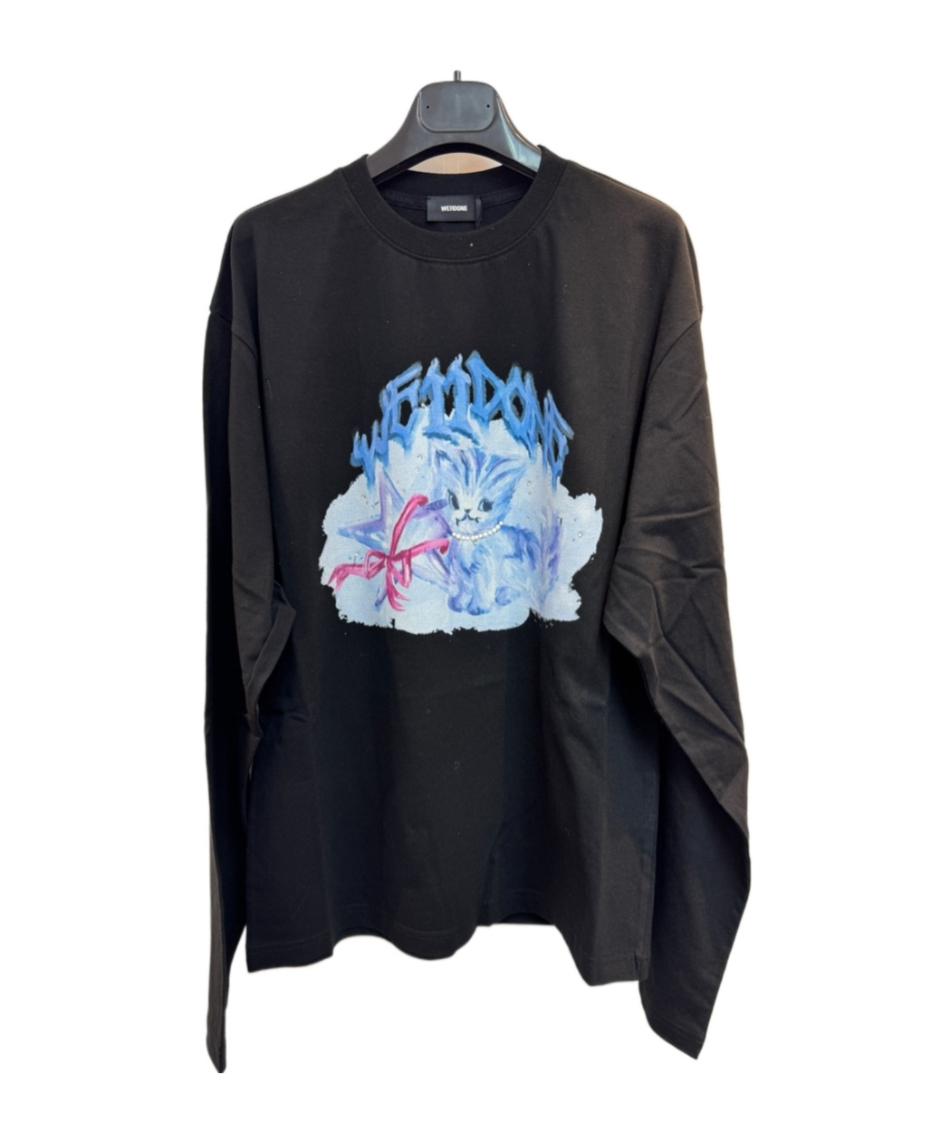 We11 Done Long-sleeved Sweatshirt In Black