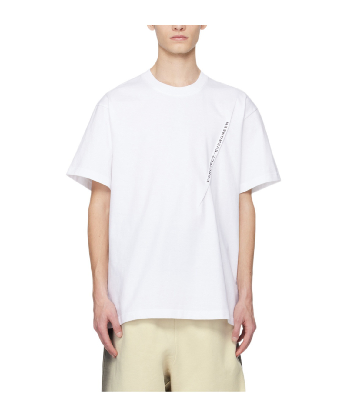 Y/project White Pinched T-shirt In White