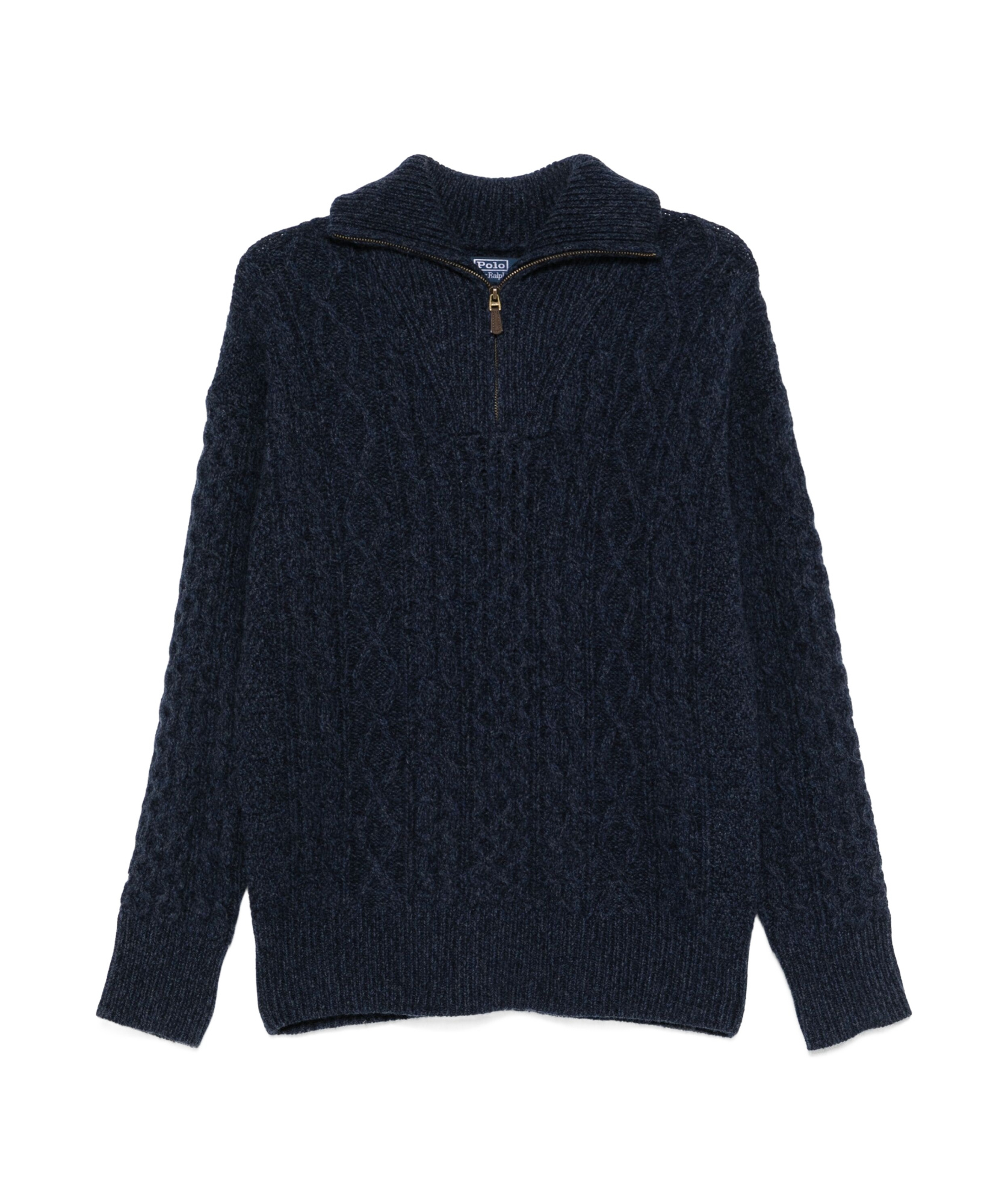 Shop Polo Ralph Lauren Half-zip Sweater In Black